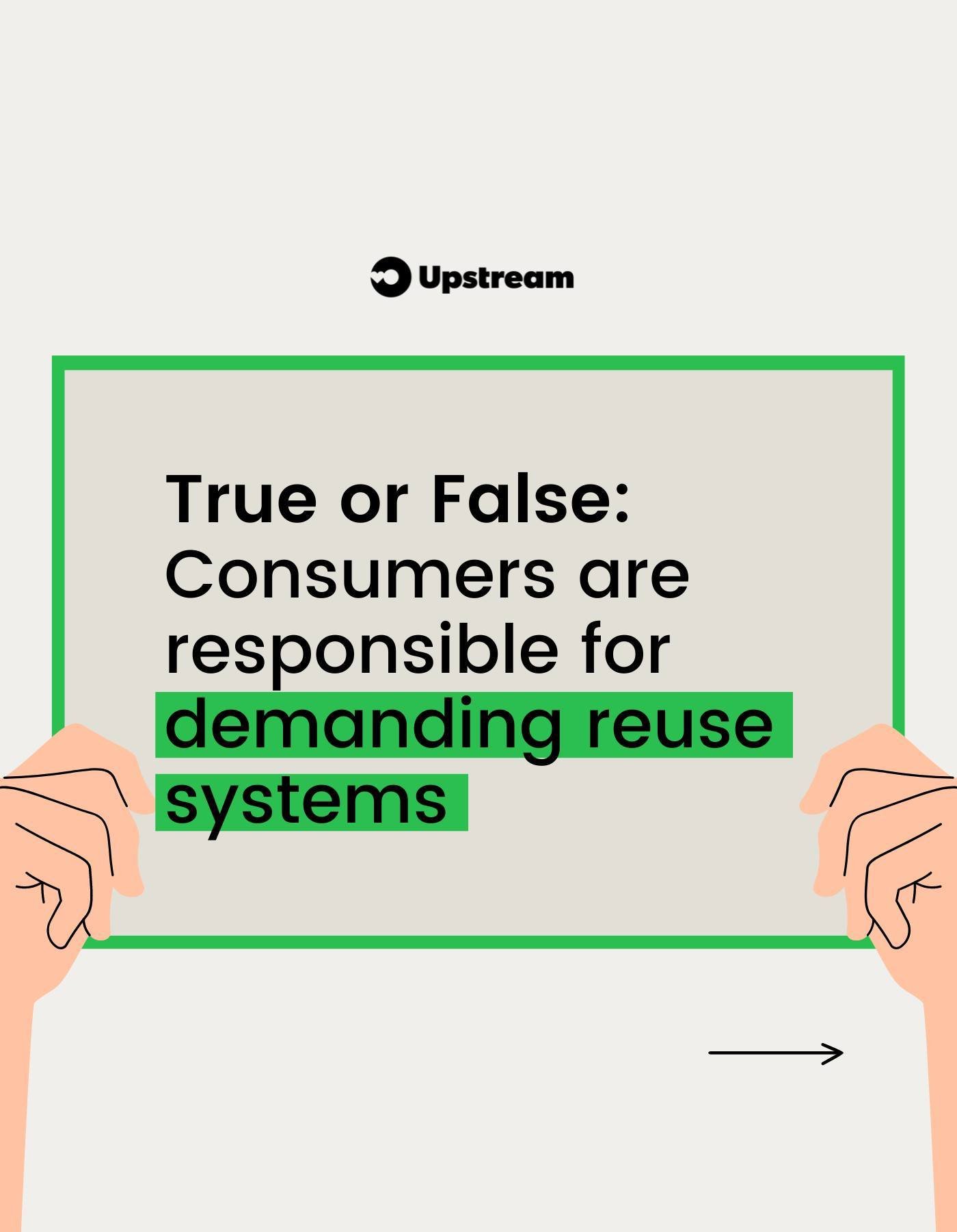 Repeat it with us, &ldquo;consumers do not need to demand solutions that producers are responsible for&rdquo; 👏

Consumers did not ask for disposable packaging, we were subjected to it by the companies selling us our goods&mdash;and through our tax 