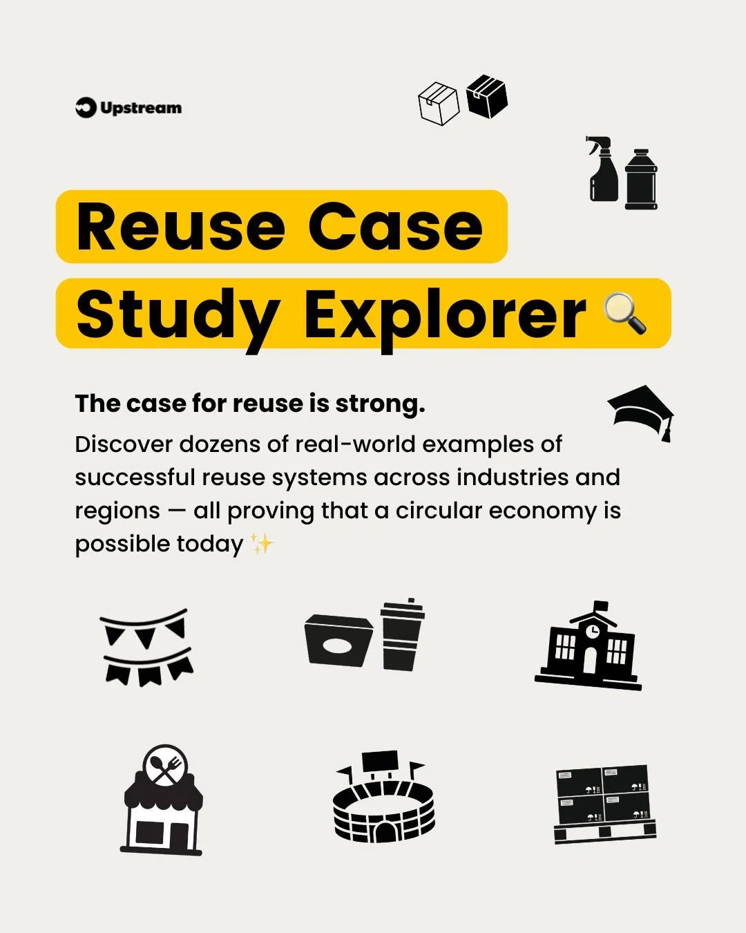 The case for reuse is stronger than ever 🍵💪

From campuses to concert halls, real-world projects are proving that reuse works &mdash; cutting costs, reducing waste, and reshaping systems for good.

Explore our Reuse Case Study Explorer, a searchabl