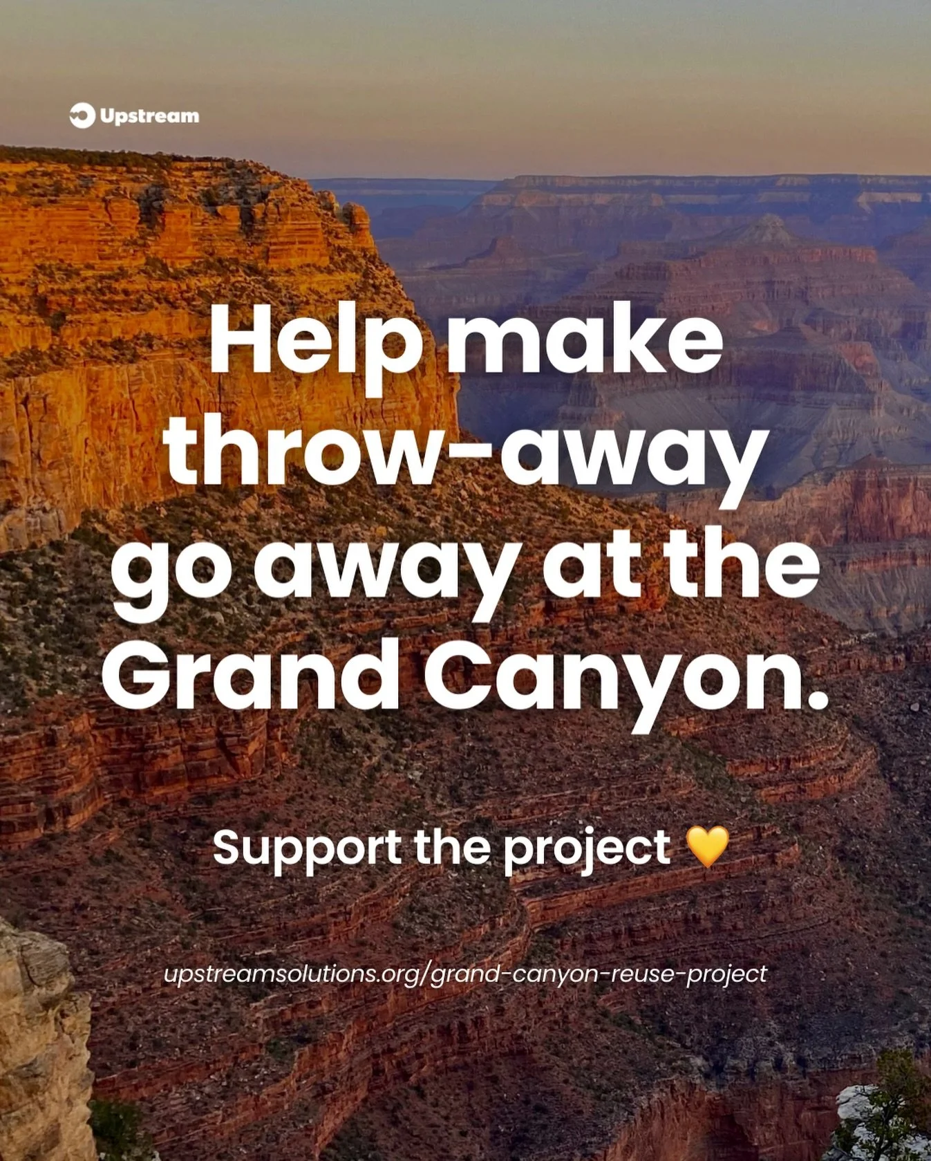 Big news from the South Rim 🌄✨

Our first-in-the-nation project at Grand Canyon National Park is underway. It will replace throw-away takeout containers with a full-scale reusable system across every major dining site. 

🚛 With no recycling or comm