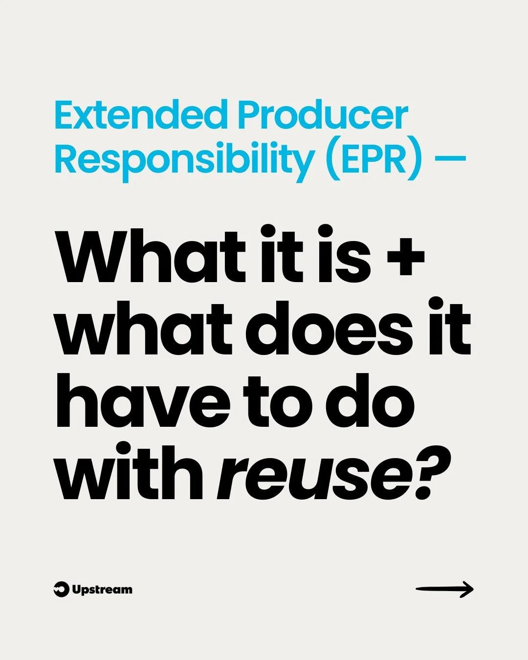 What is Extended Producer Responsibility (EPR) and what does it have to do with reuse? 🍽️🗑️

Instead of putting the burden on individuals trying our best to navigate a consumer goods market full of built-in waste, EPR shifts responsibility for pack
