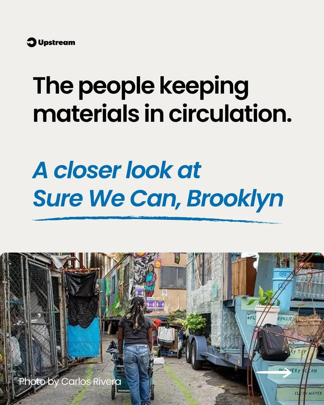 In New York City, @surewecannyc shows what a more just, circular system can look like.

As a redemption center and community space in Brooklyn, it supports waste collectors who are doing vital work returning beverage containers and strengthening loca