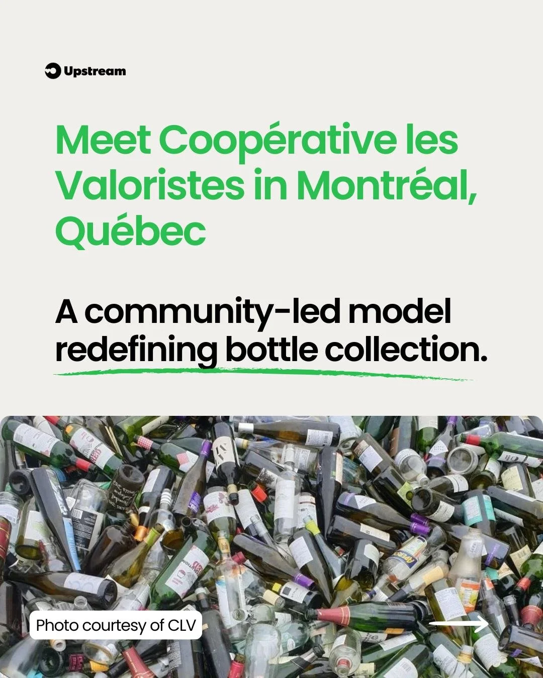 In Montr&eacute;al, Coop&eacute;rative les Valoristes is showing what community-led collection looks like 👫❣️

For over a decade, the cooperative advocated for fair compensation and now receives a 2.5&cent; handling fee per container. Until 2025, th