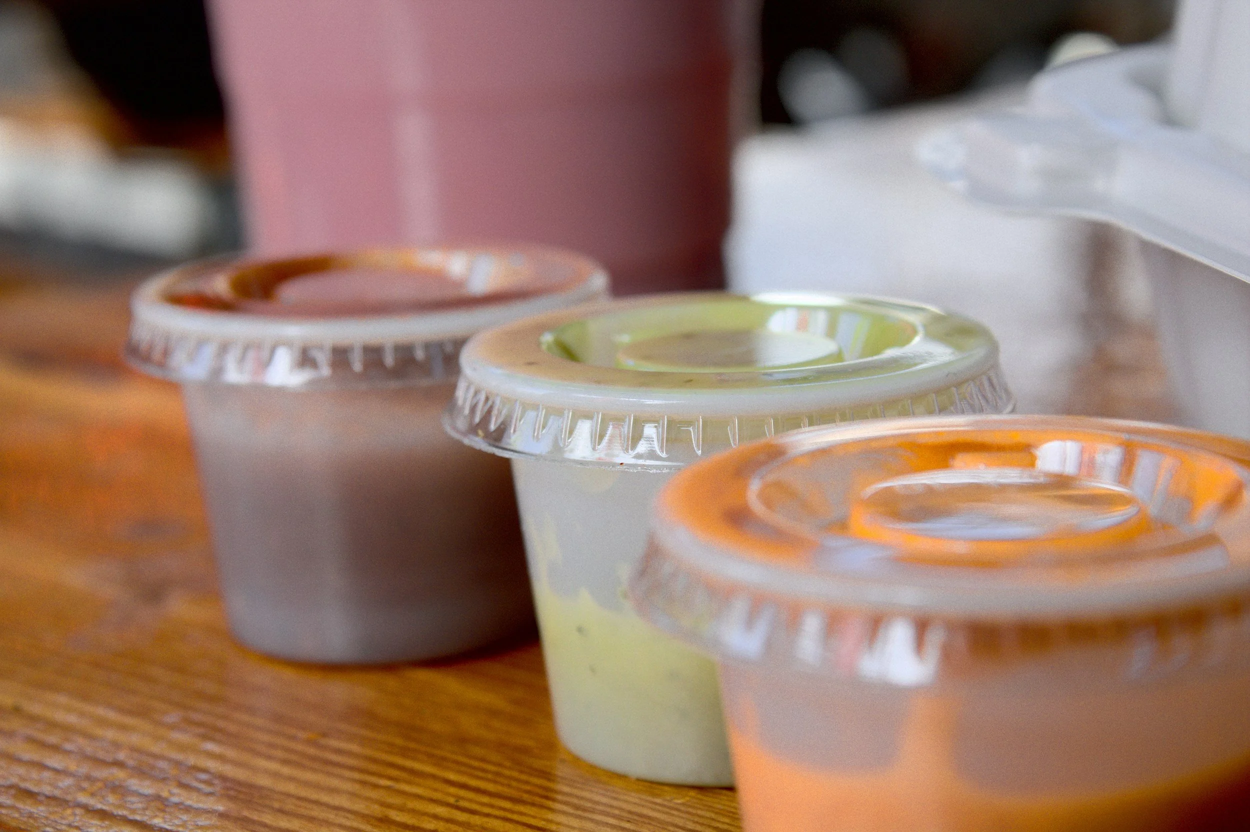 plastic condiment cups