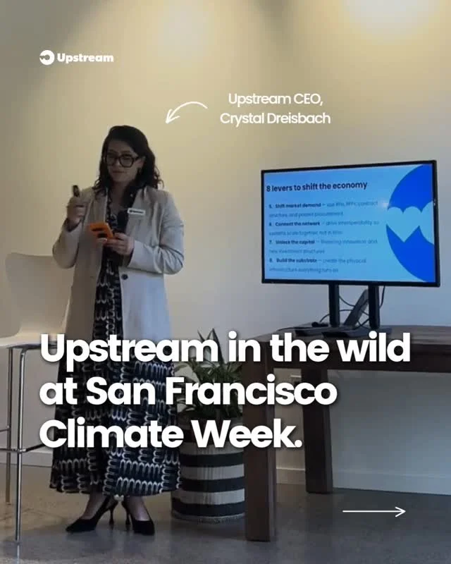 Upstream in the wild 🌉 

Our team spent time at SF Climate Week connecting with other reuse advocates, sharing more about the opportunities (and imperatives) for investing in reuse systems, and taking a pulse on how the circular economy is showing u
