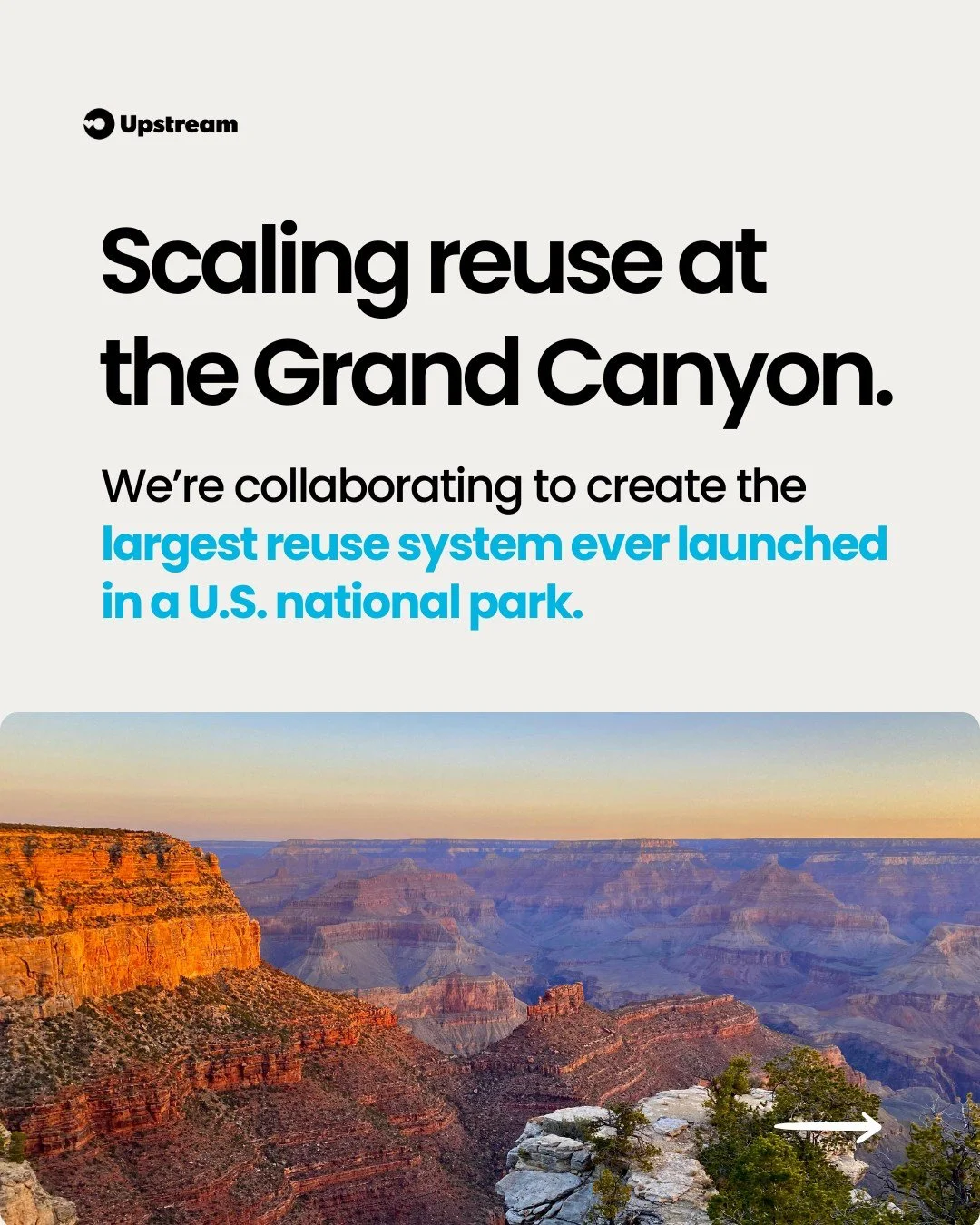 As the saying goes, "Where there's a will, there's a way.&rdquo; 🌄✨

Each year, more than 5 million single-use food containers are used across Grand Canyon National Park&hellip;for only minutes before becoming waste. As one of the most visited 