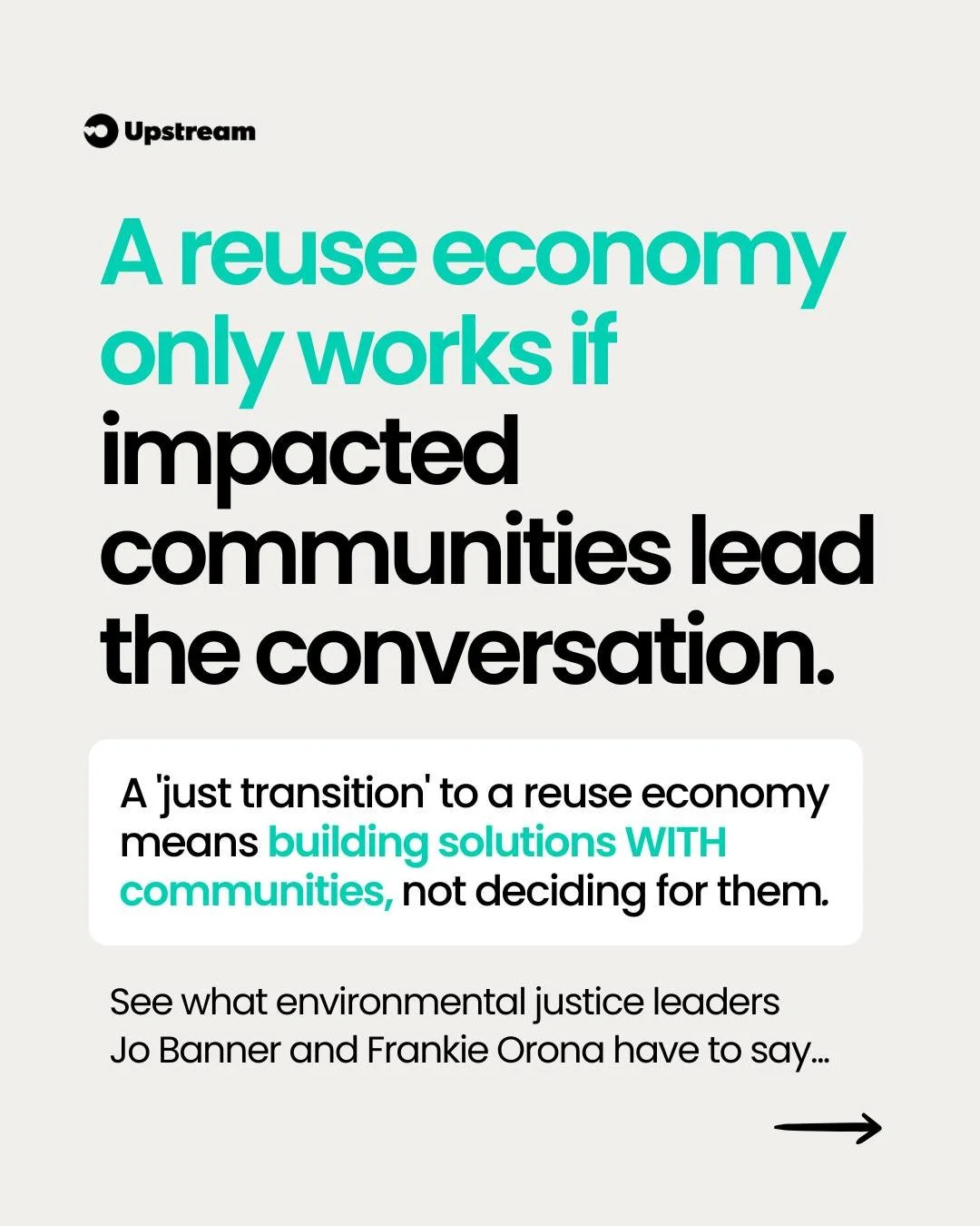 A just transition to a reuse economy starts by listening to the communities most impacted by our current systems 🏠🌱

As we build a reuse economy, it&rsquo;s important that we don&rsquo;t replicate the same top-down systems that have historically pl