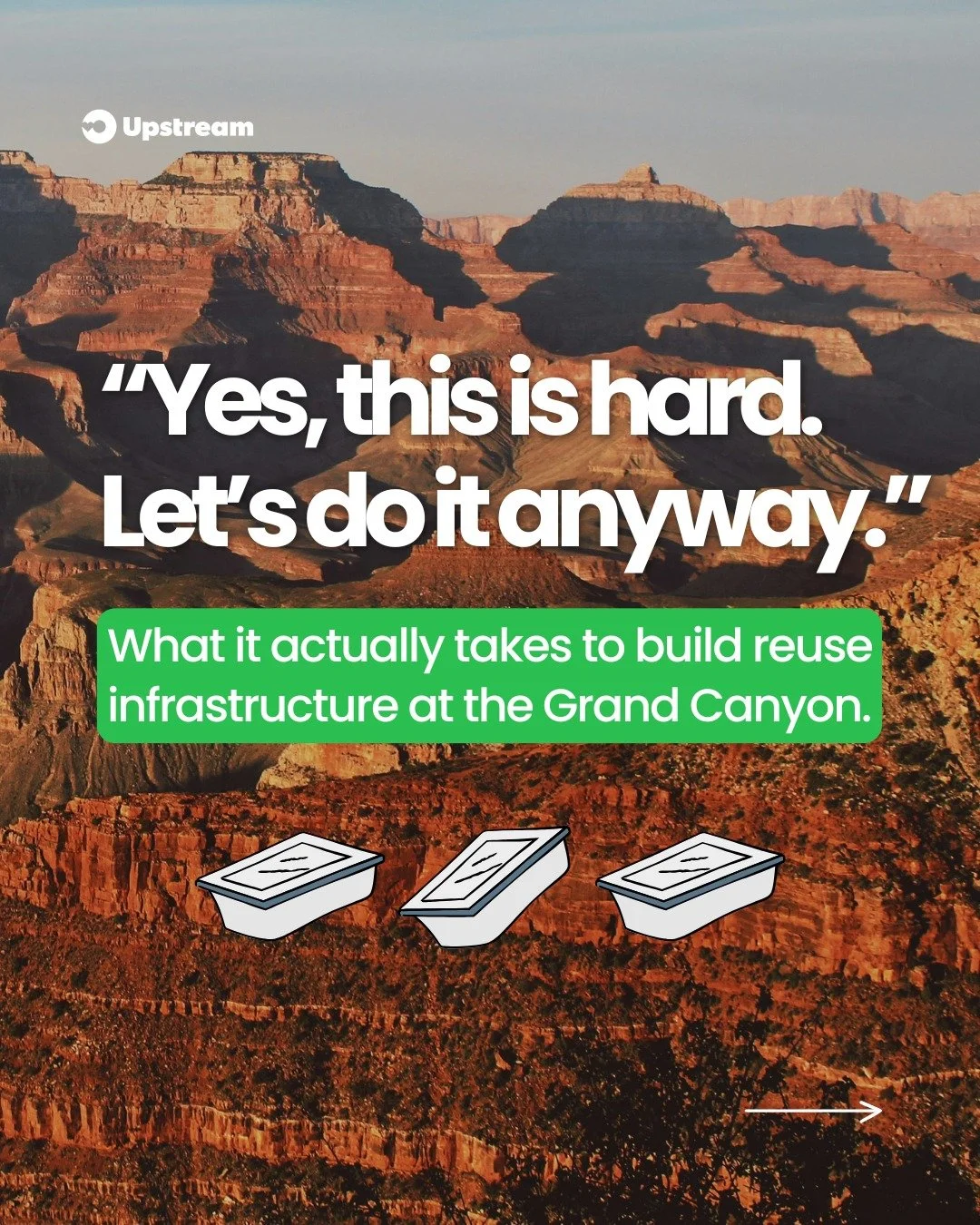 Building reuse infrastructure at the Grand Canyon means thinking about *every detail* 🏜️💭

From nature-proof return stations to redesigning wash facilities, this project has required deep collaboration and careful systems design at every step.
One 