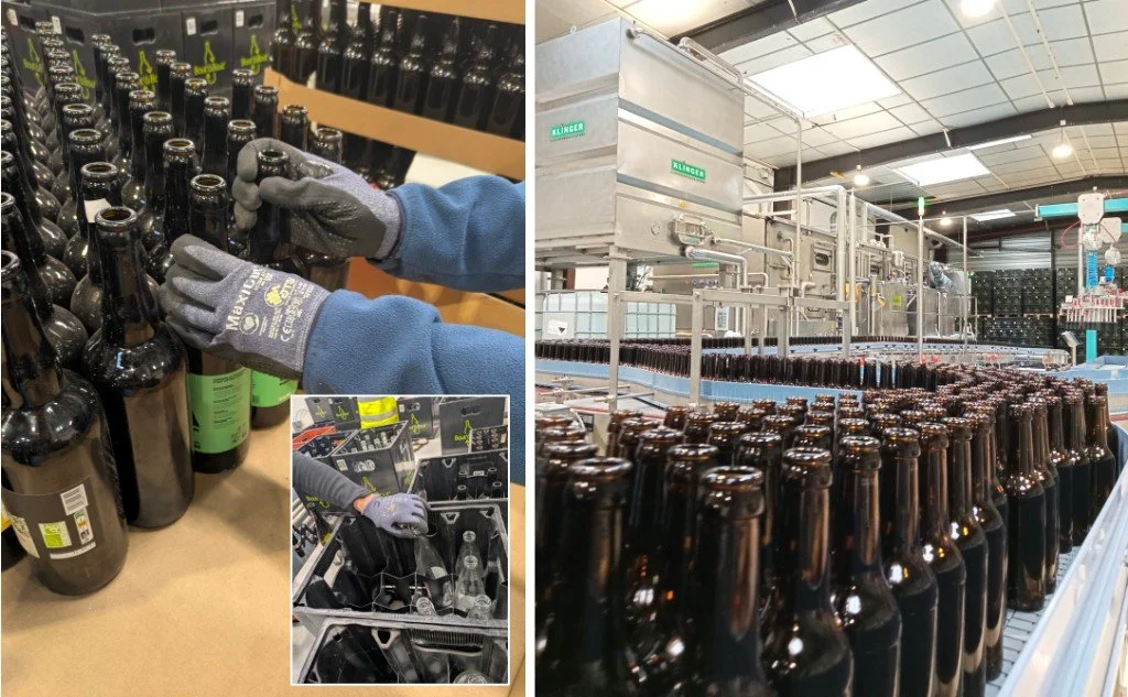 reusable bottle collection and sorting system
