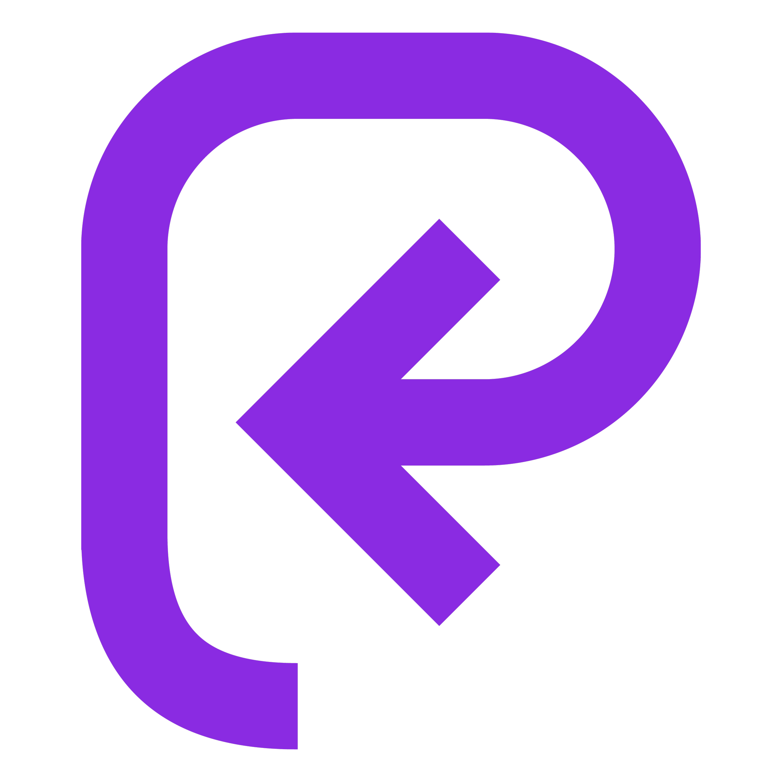 purple reuse symbol