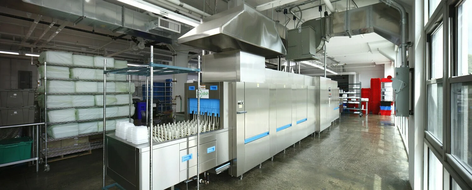 industrial dishwashing facility