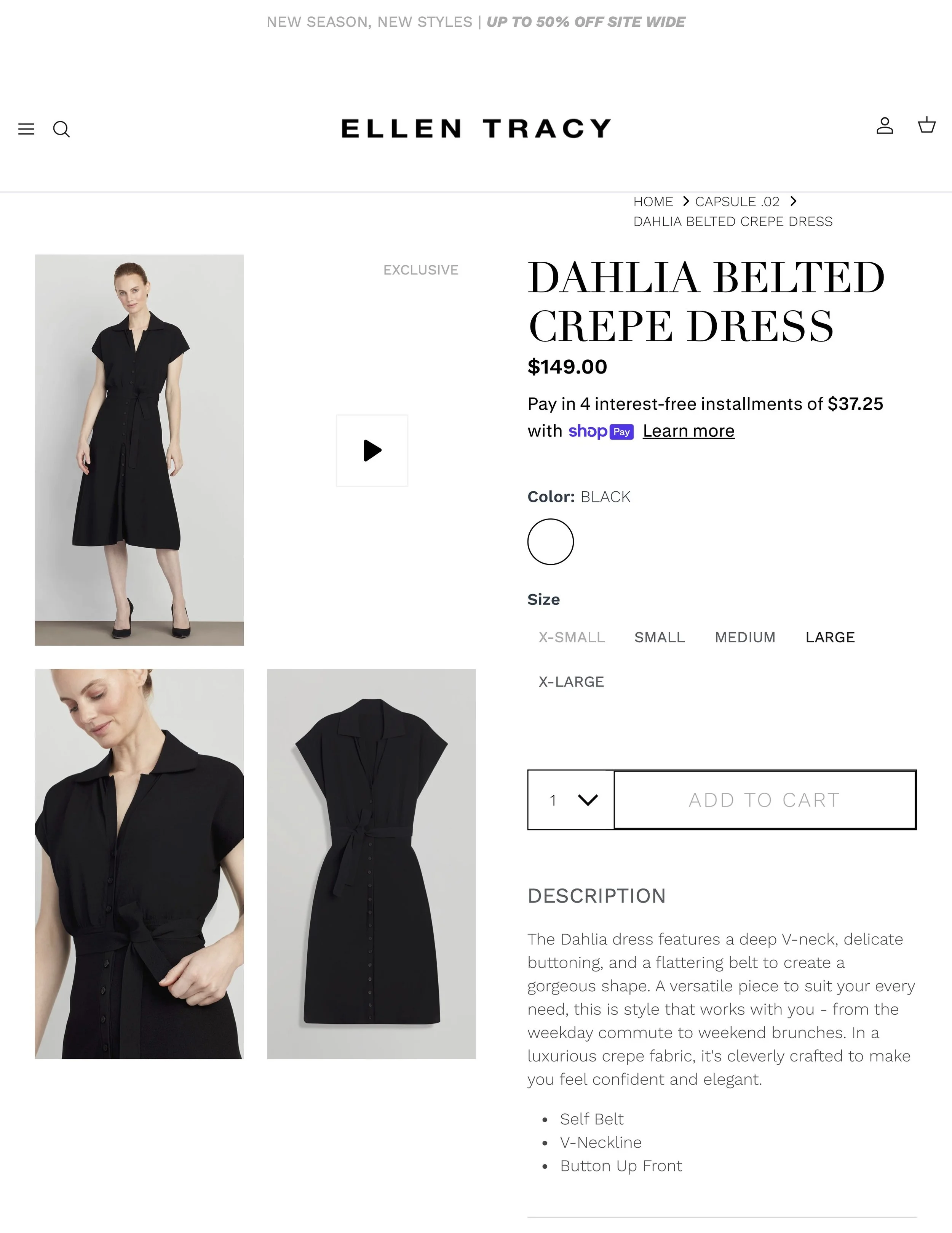 DAHLIA BELTED CREPE DRESS – Ellen Tracy.jpg