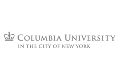Columbia University logo with a crown symbol, text reads 'Columbia University in the City of New York'