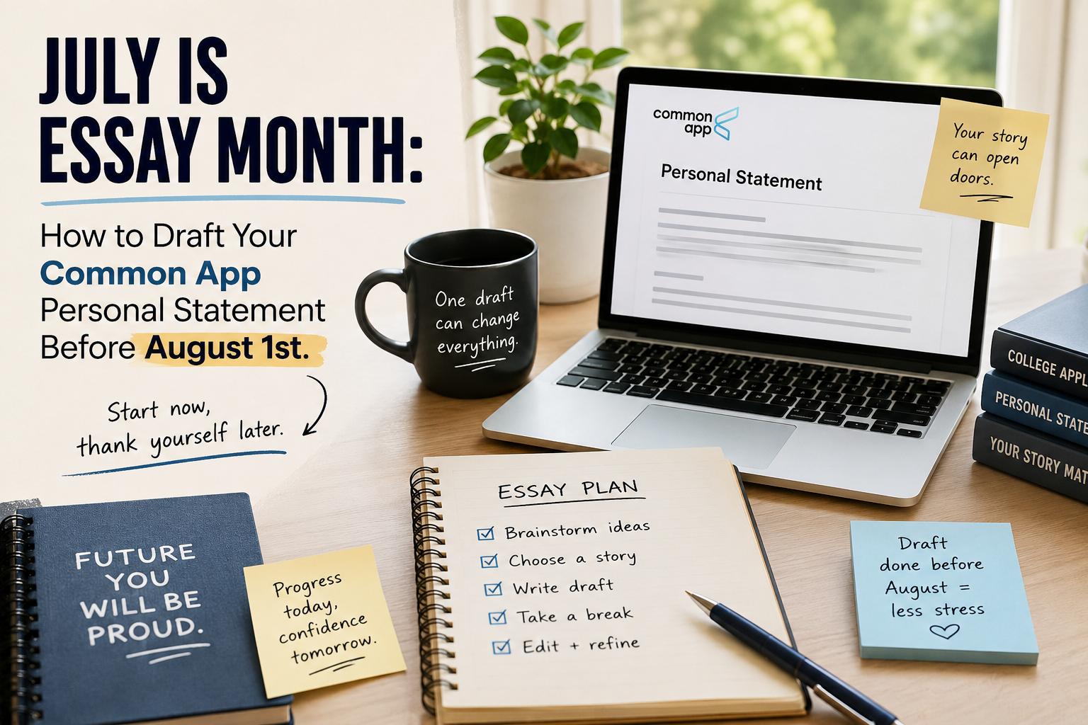 July is Essay Month: How to Draft Your Common App Personal Statement Before August 1st