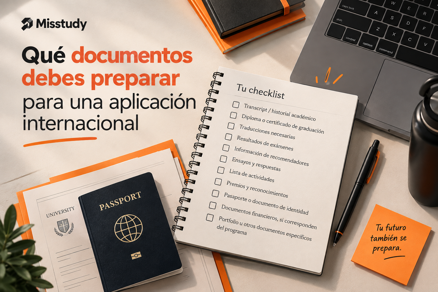Qué documentos debes preparar para una aplicación internacional