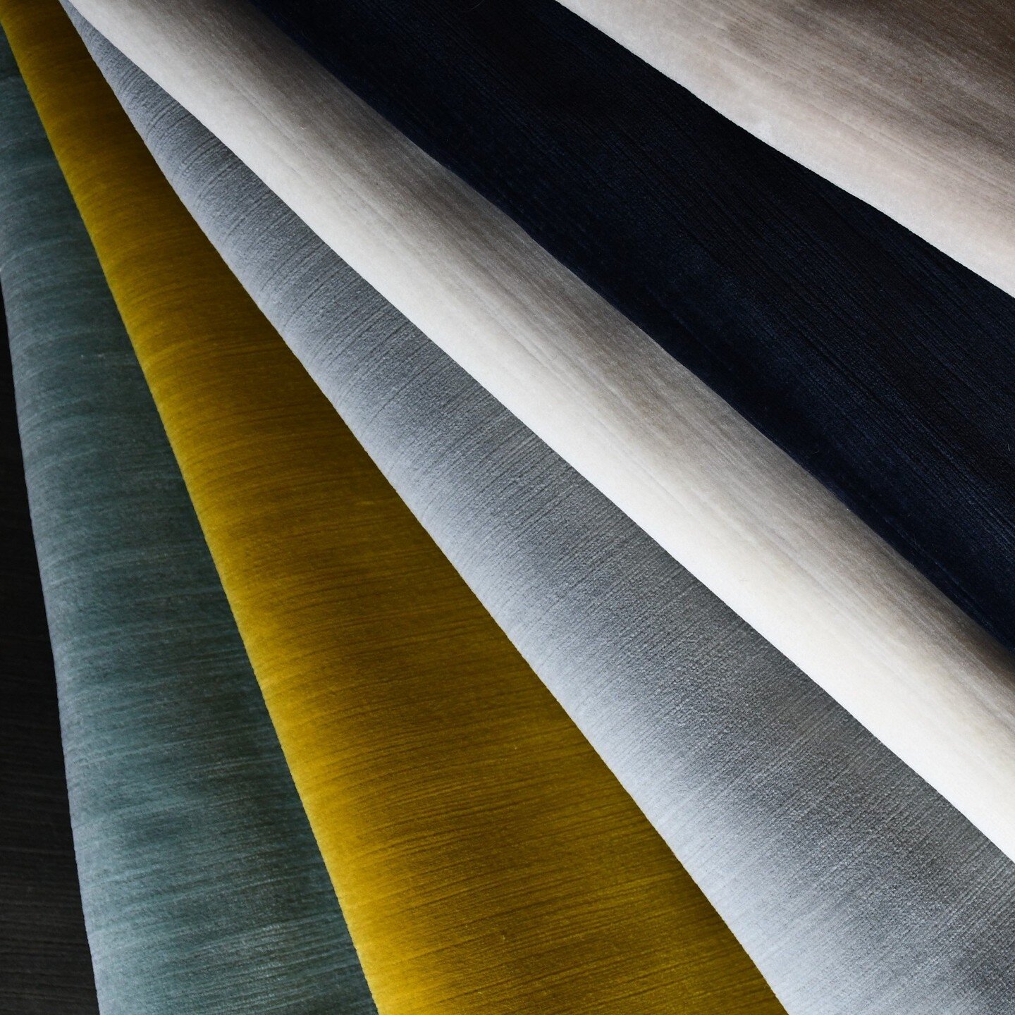 TEXTURED VELVET : Sculpted. Yummy organic velvets with the lovely, randomly carved finish, for upholstery and drapery in combination with any of our other collections including the close cousin, Corduroy. 15 colours, stock supported; custom colours p
