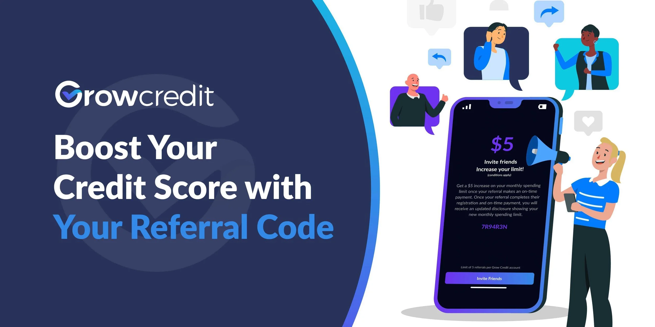 Boost Your Credit Score With Your Referral Code — Grow Credit Blog
