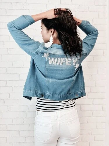 Wifey Denim Jacket — Dream Weddings 