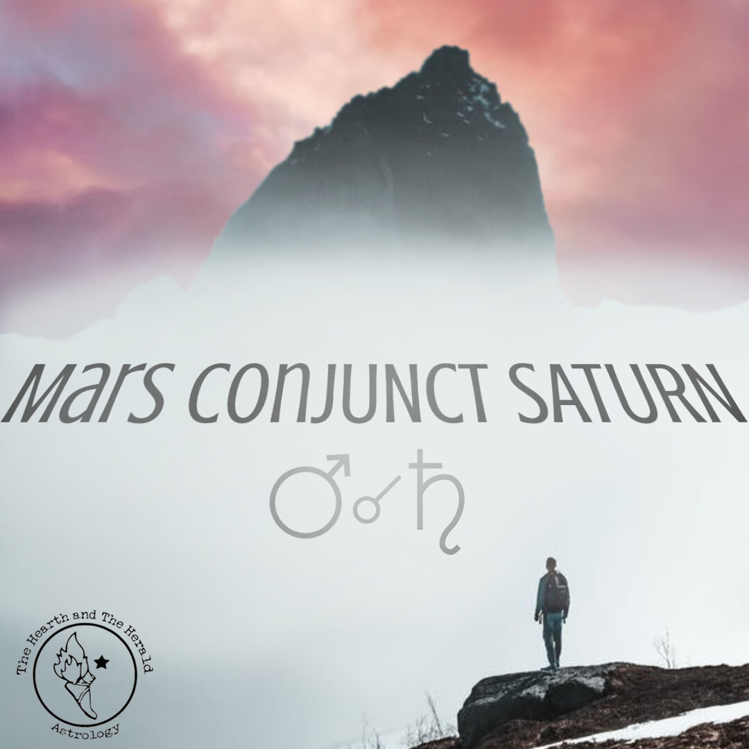 Tonight at 9:51pm EST, Mars makes an exact Conjunction to Saturn at 22 degrees Aquarius.​​​​​​​​
​​​​​​​​
Mars, the unstoppable force, conjoins Saturn, the immovable object. Their meeting takes place in Aquarius, the airy, yang, fixed temple of Satur