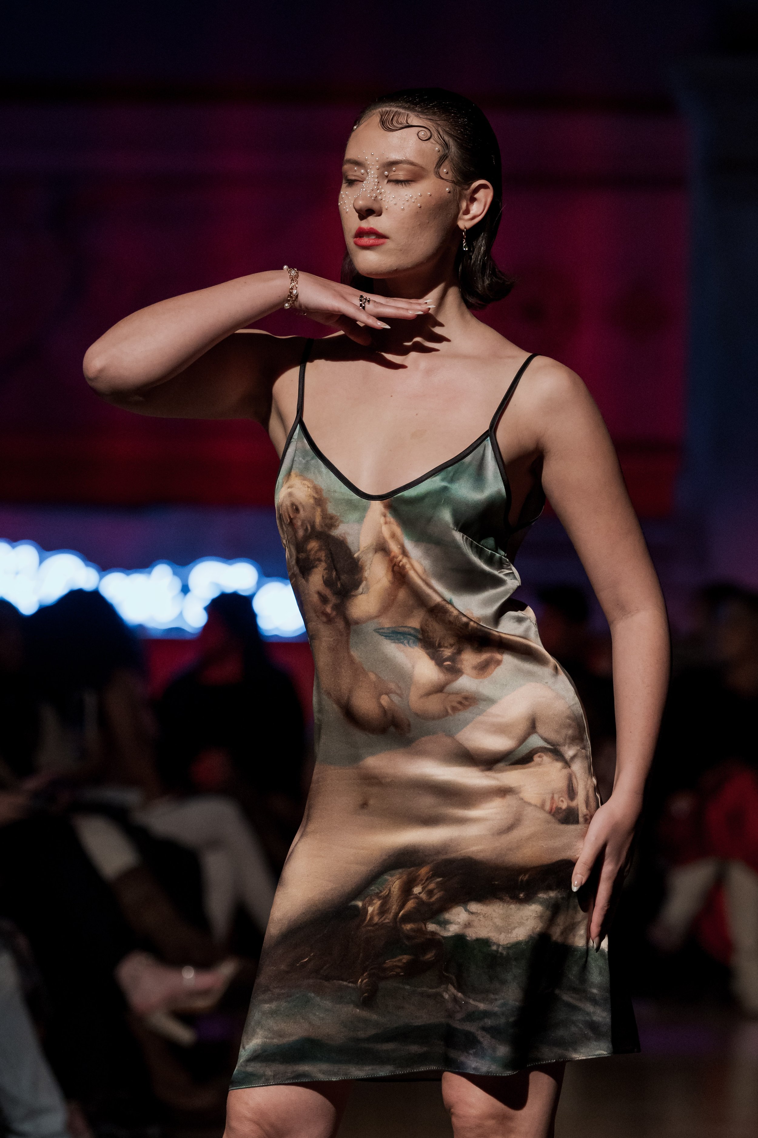 Birth of Venus Silk Mini Dress