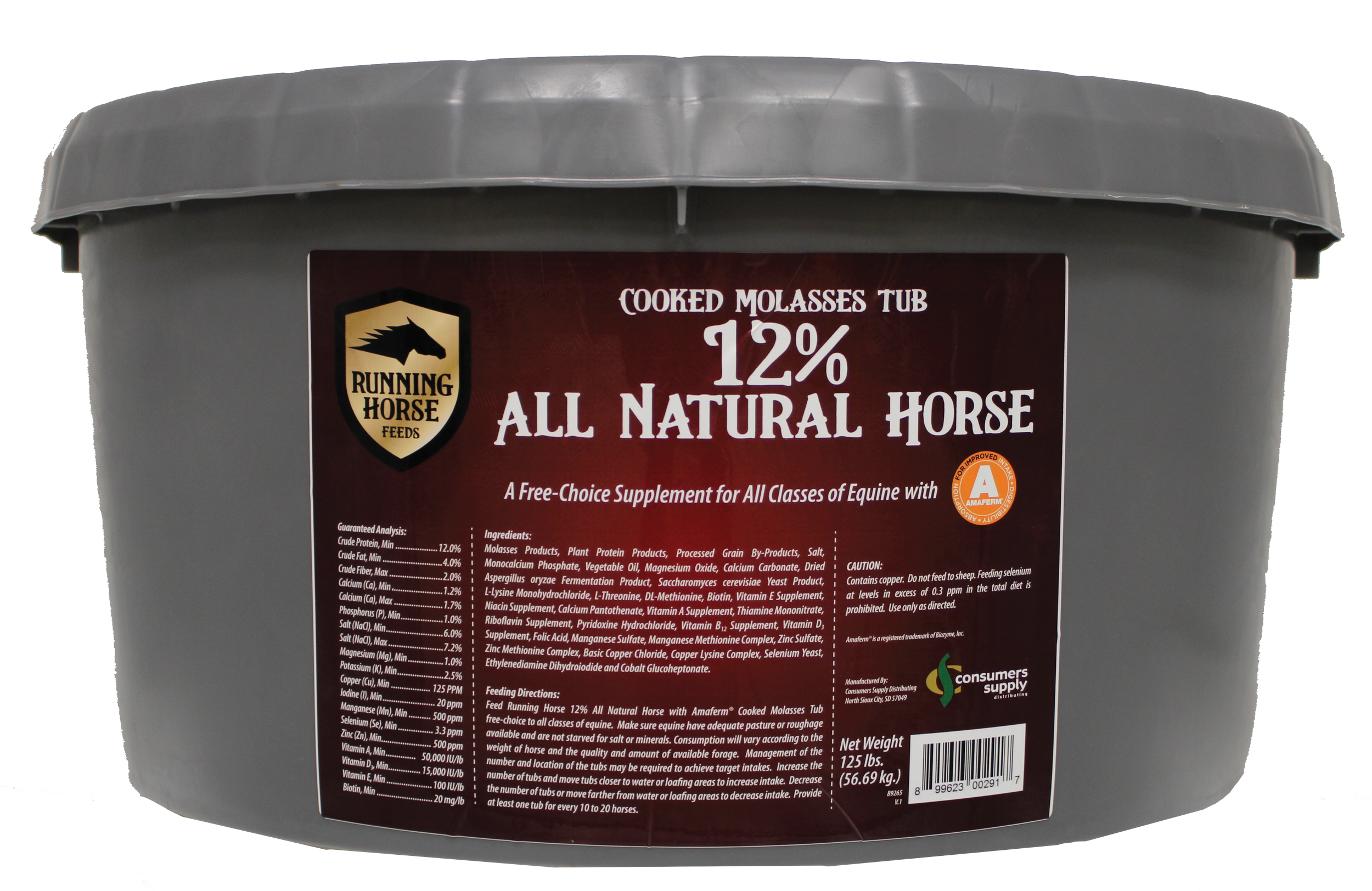 12% All-Natural Horse Tub with Amaferm®
