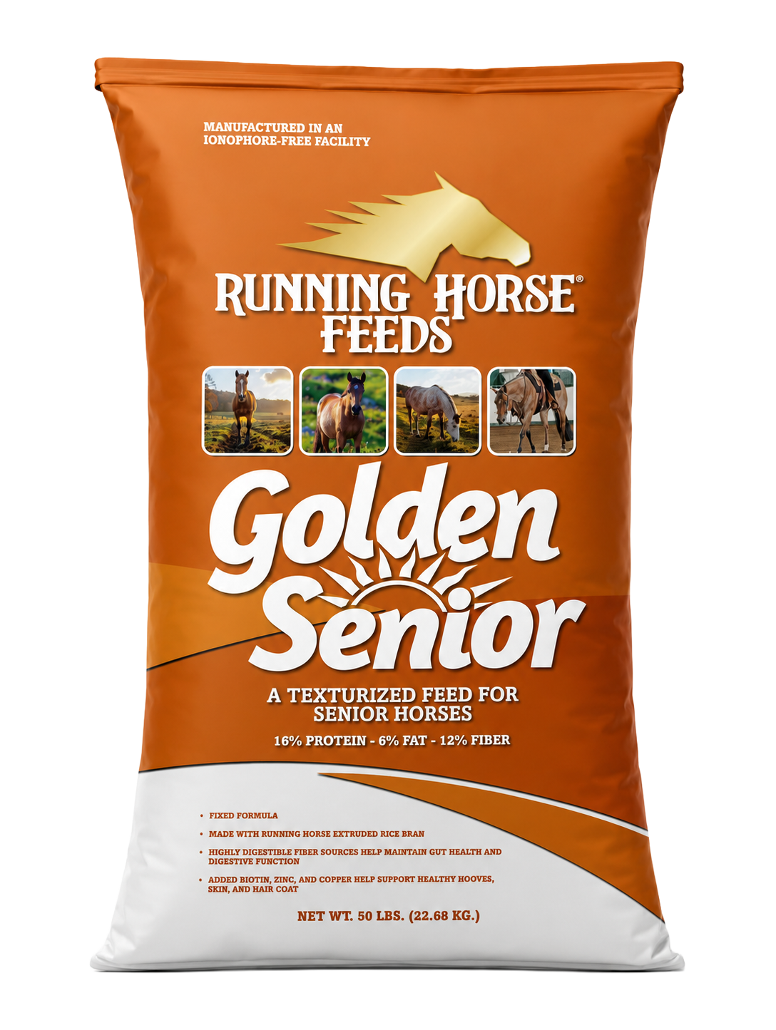 Running Horse Golden Senior Texturized Feed