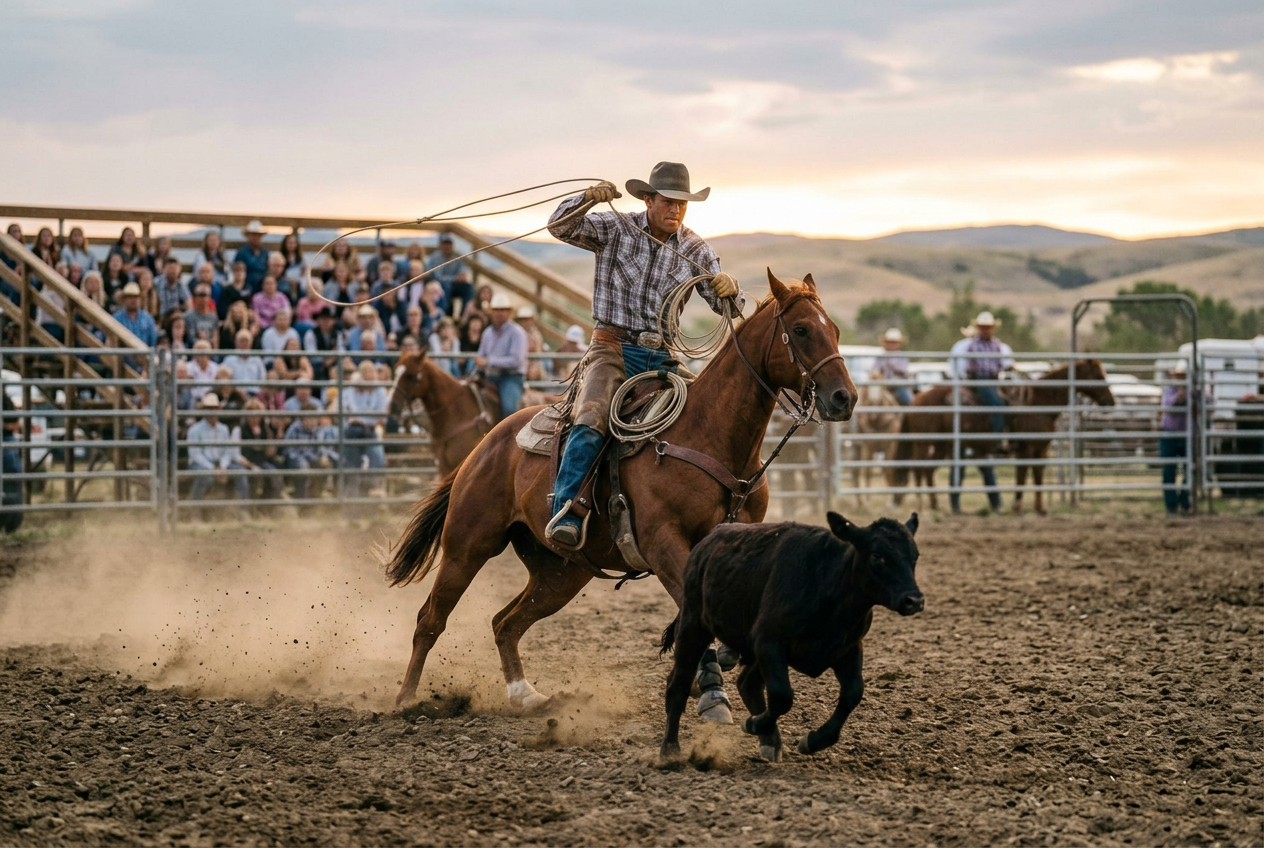 Cowboy roping