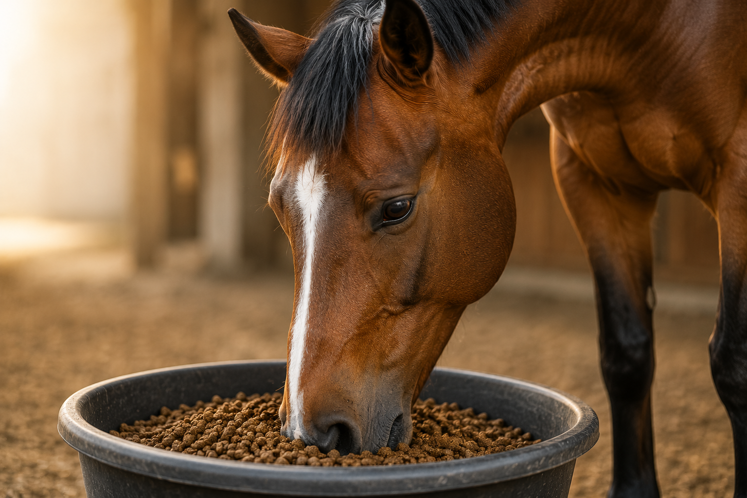 Horse Eating