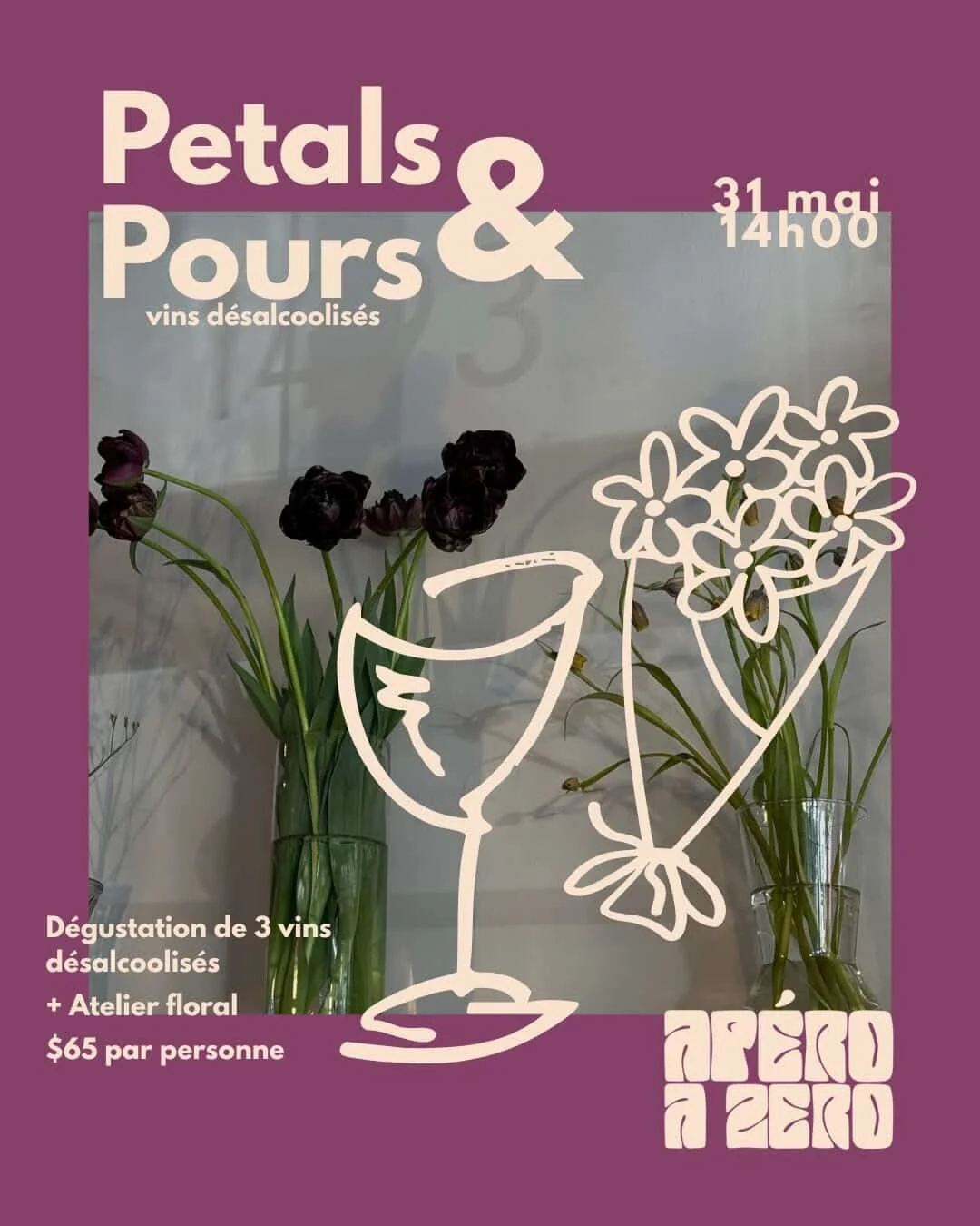 Atelier floral & Dégustation vins (31 mai)
