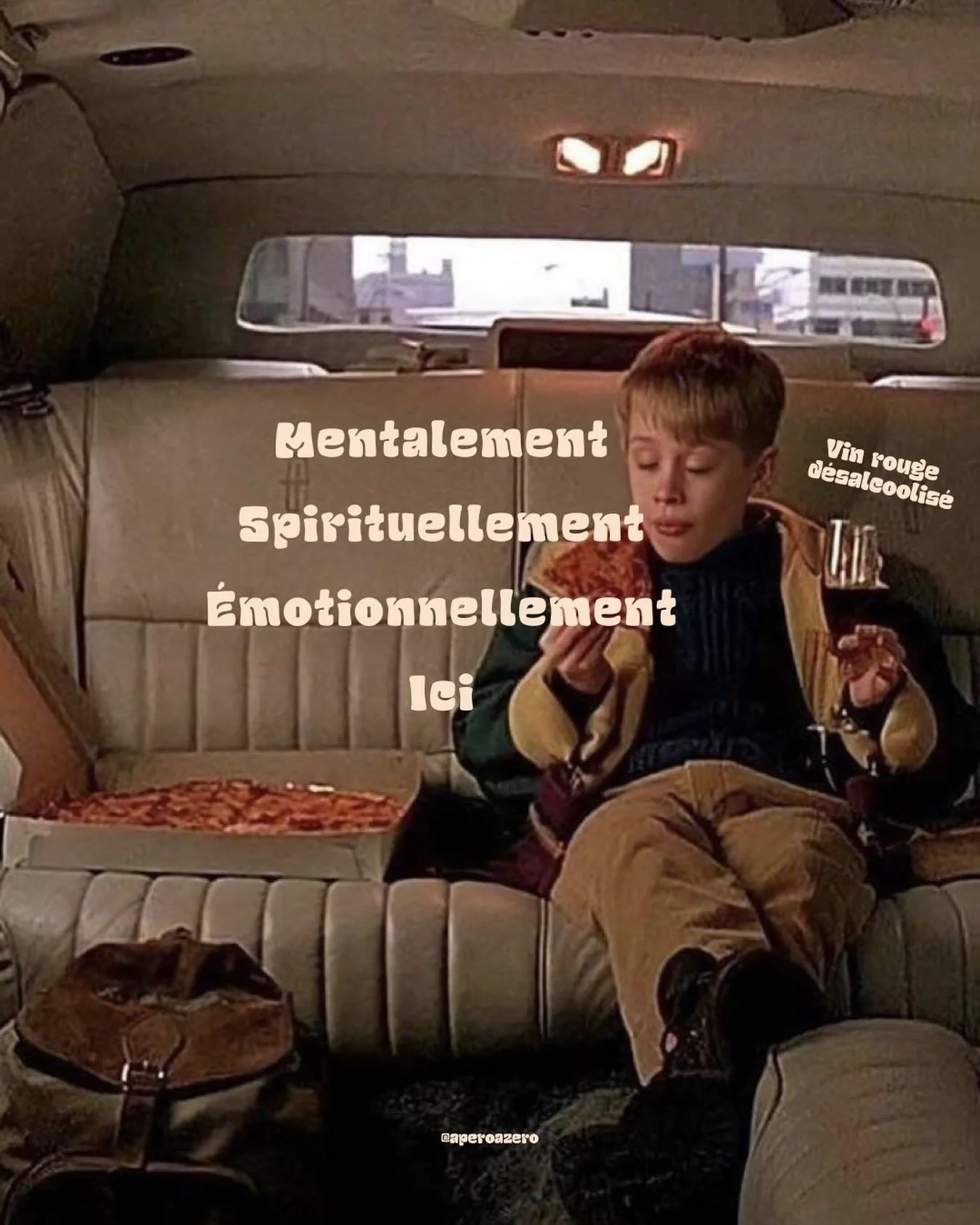 🍷🍕😮&zwj;💨

Petit rappel que la boutique est ouverte jusqu&rsquo;au 25 pour vos besoins de sans alcool! 

On l&acirc;che pas, bient&ocirc;t on va &ecirc;tre comme Kevin avec notre bon rouge d&eacute;salcoolis&eacute; 😌

#sansalcool #sober #nonalc