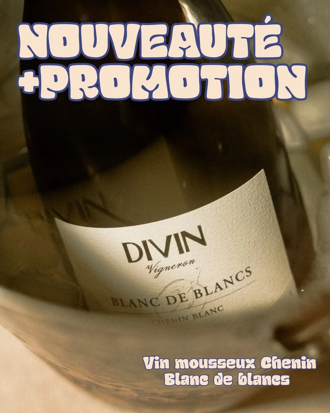 🍾 UN NOUVEAU VIN MOUSSEUX fait son entr&eacute;e chez Ap&eacute;ro &agrave; z&eacute;ro! 

 Le Divin Chenin Blanc de Blancs p&eacute;tillant est un  mousseux est l&rsquo;incarnation de la finesse et le fruit d&rsquo;une s&eacute;lection parcellaire 