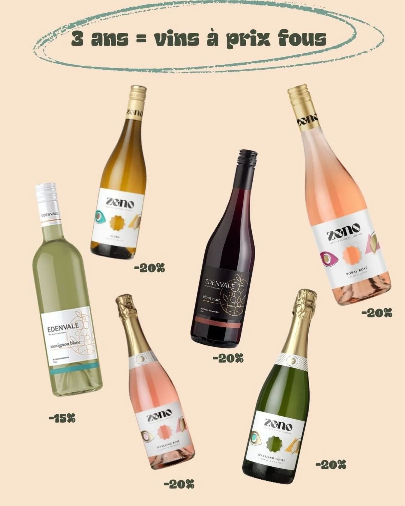 🍷🤯🍾 La folie des vins pour nos 3 ans 

Pour l&rsquo;occasion, on lance des soldes sur plusieurs vins qu&rsquo;on adore ET des bouteilles parfaites pour c&eacute;l&eacute;brer l&rsquo;arriv&eacute;e du printemps🌷

Certains seront en d&eacute;gusta