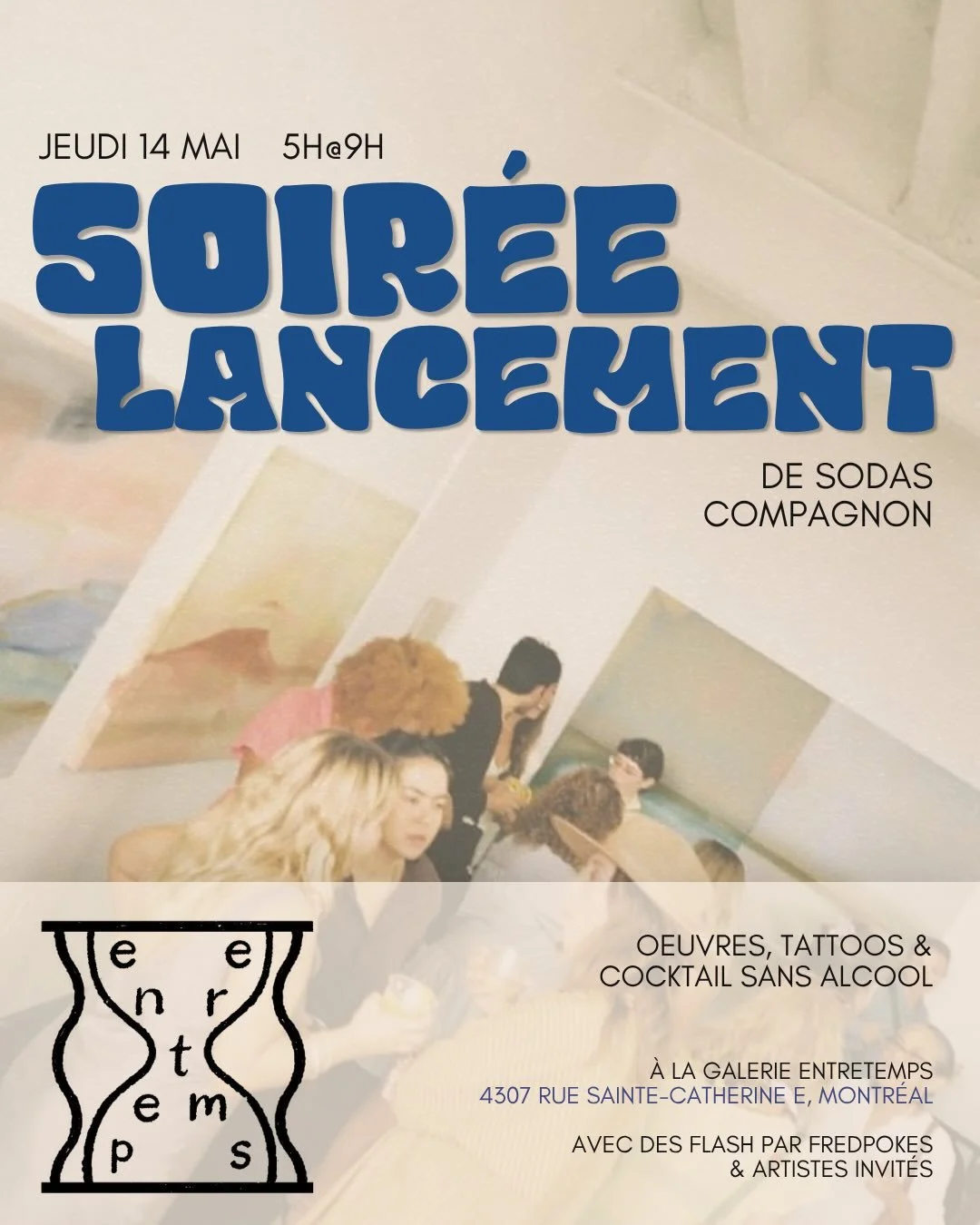 🫐 &Eacute;V&Eacute;NEMENT GRATUIT - SOIR&Eacute;E DE LANCEMENT! 

C&rsquo;est officiel le bleuet smash est de retour ET Ap&eacute;ro &agrave; z&eacute;ro lance sa sous marque Compagnon @sodascompagnon 👀🧃

Pour c&eacute;l&eacute;brer comme il se do