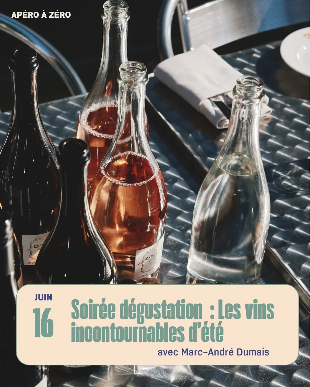 🍾 Il reste quelques billets pour notre prochaine d&eacute;gustation de vins d&eacute;salcoolis&eacute;s en boutique! 

Quand ? Mardi 16 juin (18h30 &agrave; 20h) 
Quoi ? D&eacute;gustations des vins d&eacute;salcoolis&eacute;s th&eacute;matique &eac