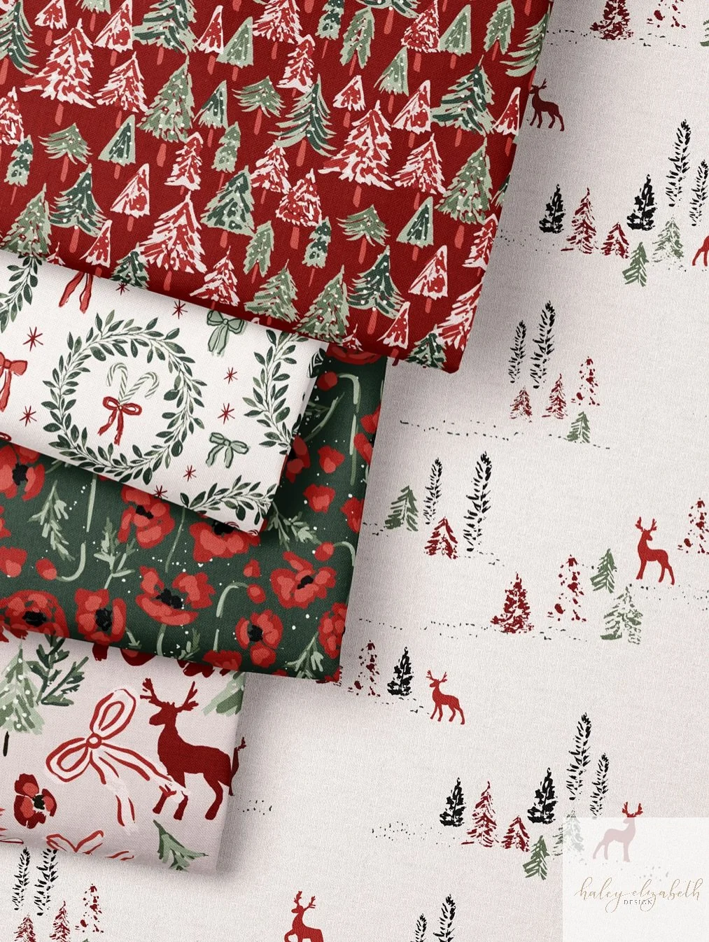 The magic of the holiday season is upon us and I&rsquo;m so excited😍👏🏼 

Sharing my &ldquo;Christmas Cheer&rdquo; collection which is now available in these two color ways at @carriagehouseprinteryfabric - how beautiful is that Christmas quilt tho