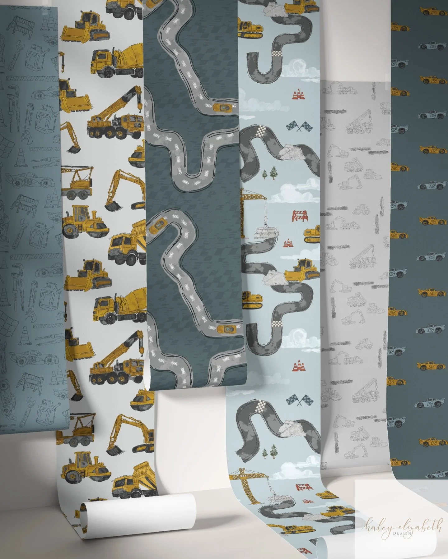 What a labor of love this collection was for the &ldquo;whimsy boy&rdquo; wallpaper art call hosted by @bonniechristine&rsquo;s Pattern+ membership for @loomwell 😍 I had so much fun getting out of my comfort zone for this one! 

&ldquo;Ready, Set, B