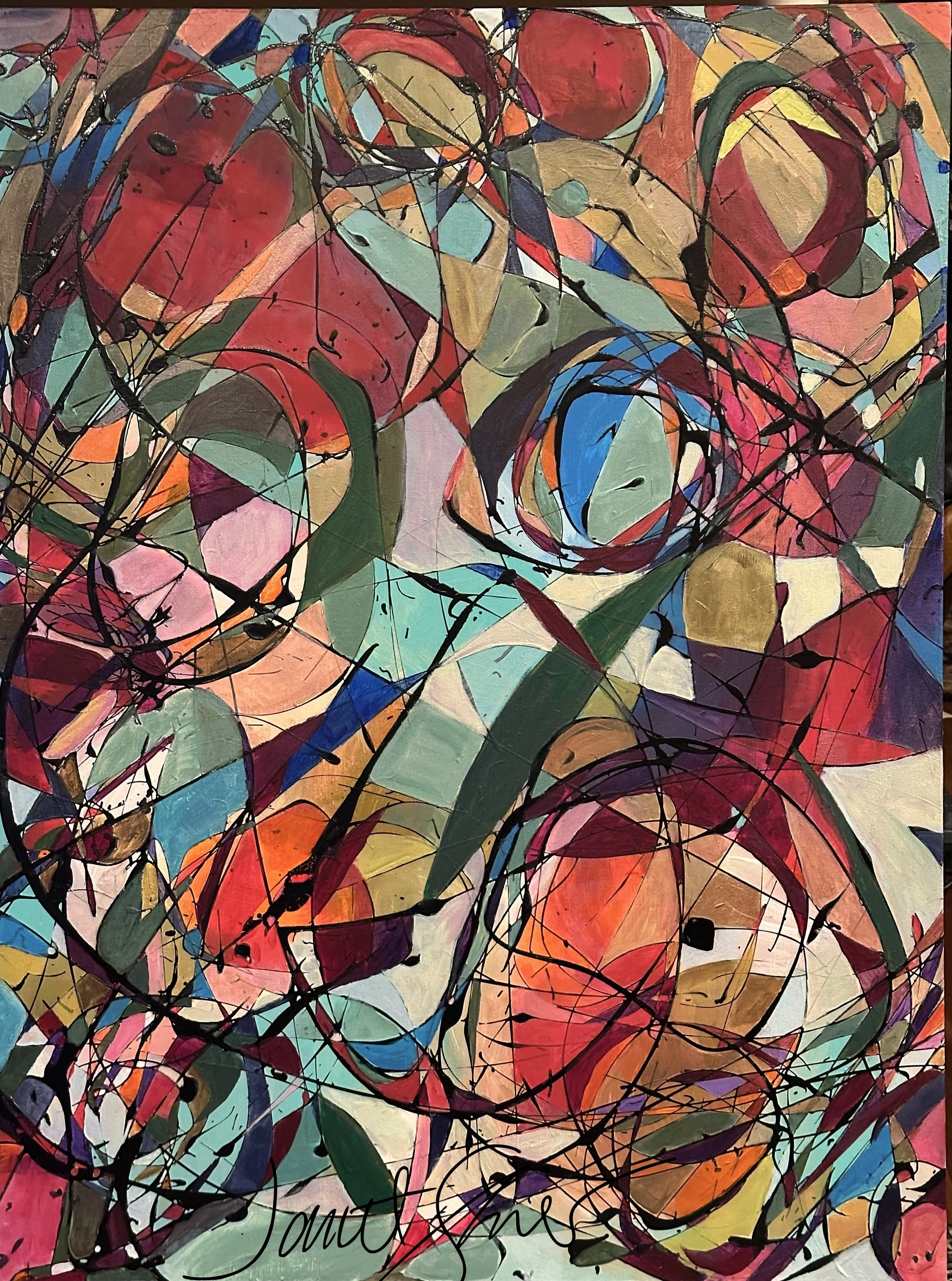 Abstract Acrylic Painting ©2025JanetShier