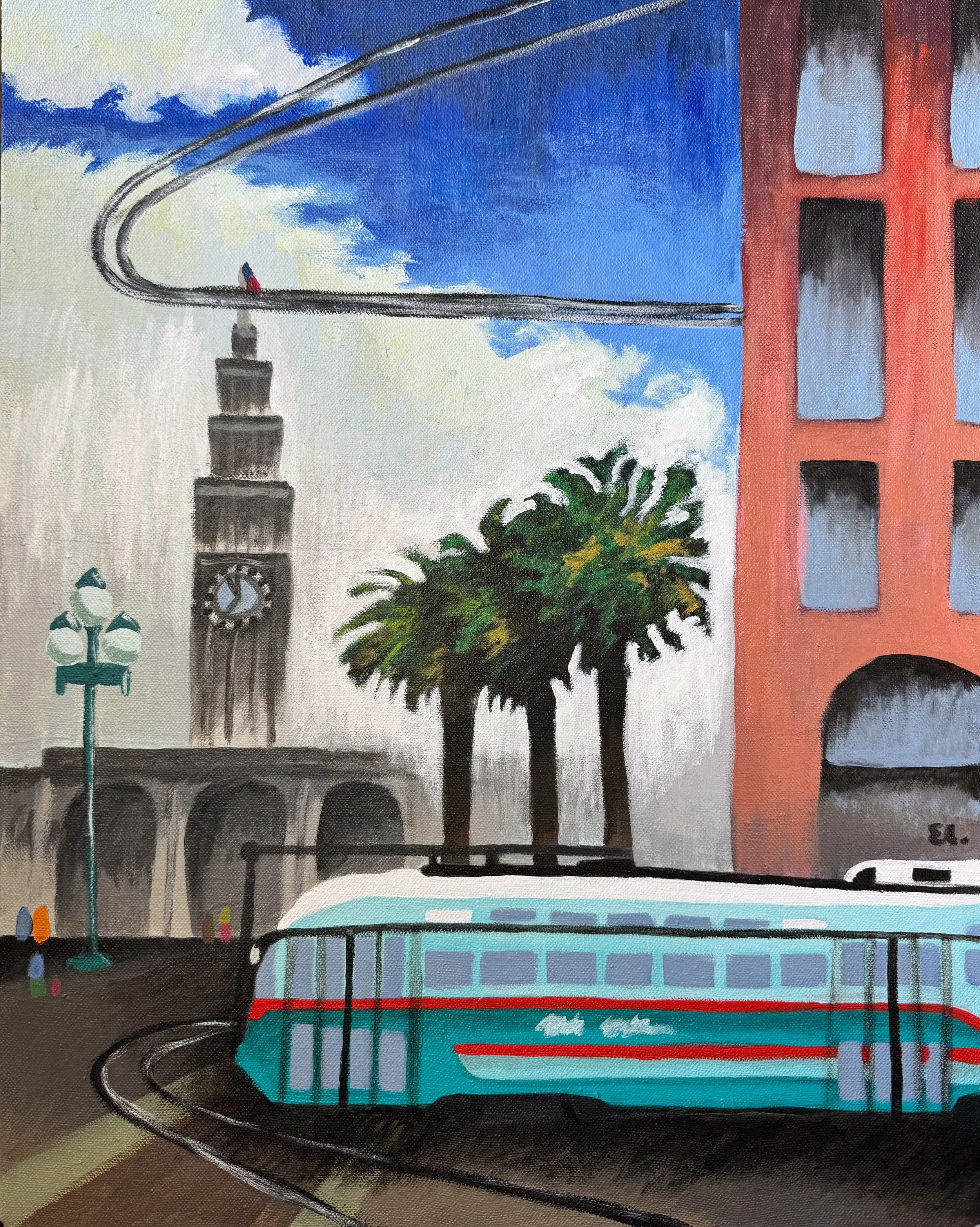 Ferry Building and Trolley