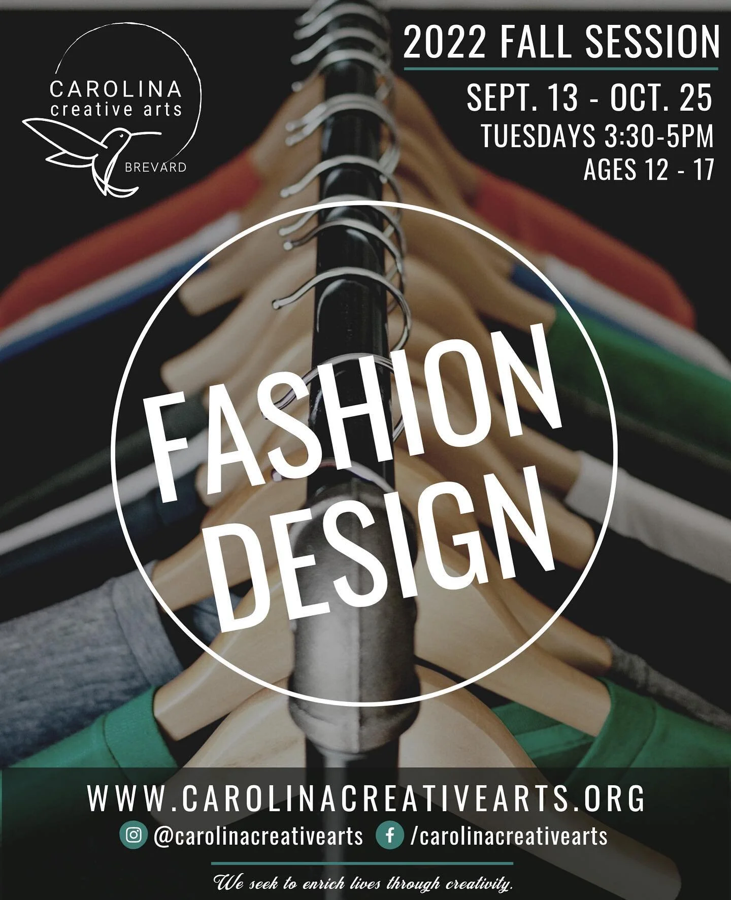 Does your teen have a talent for Fashion Design? Have they ever dreamed of being in a Fashion Show?  We have an amazing workshop starting next week that we would love to have your 12-17 join!  Follow our link in bio for more info! 
#futuredesigners #
