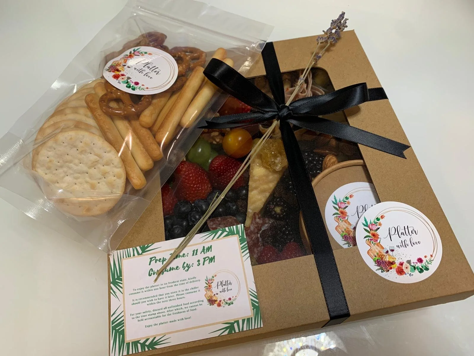 A platter of popping colours made with love