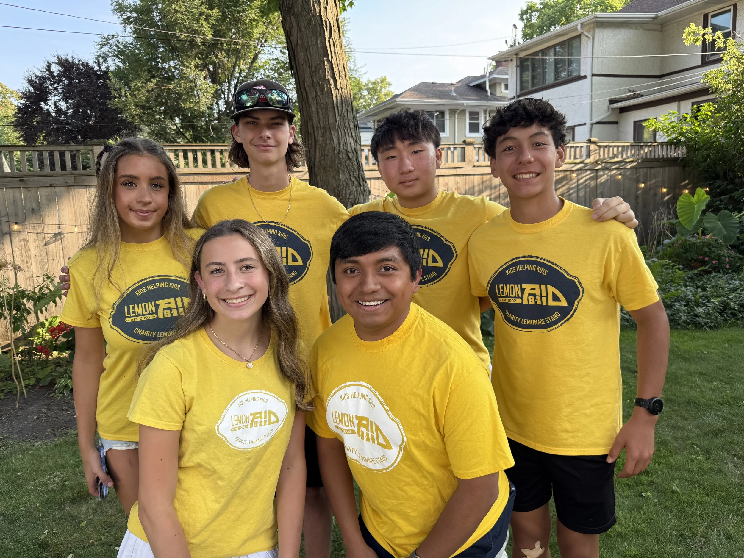 Group of 6 teens who will be chairing LemonAid in 2026