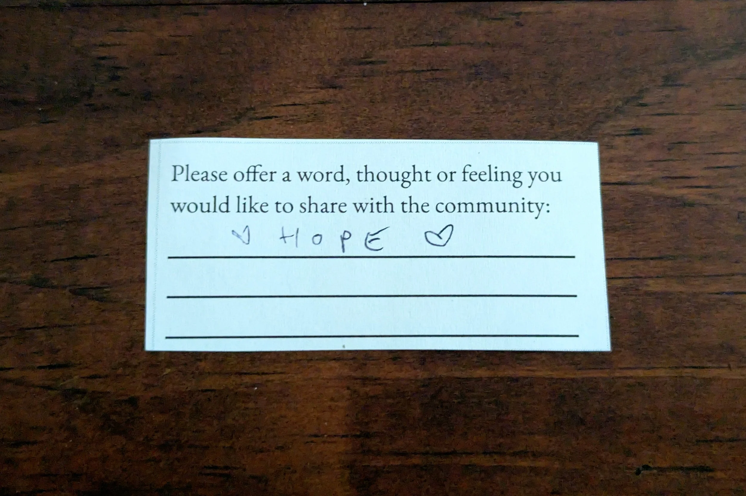 Offering 065 - "HOPE"