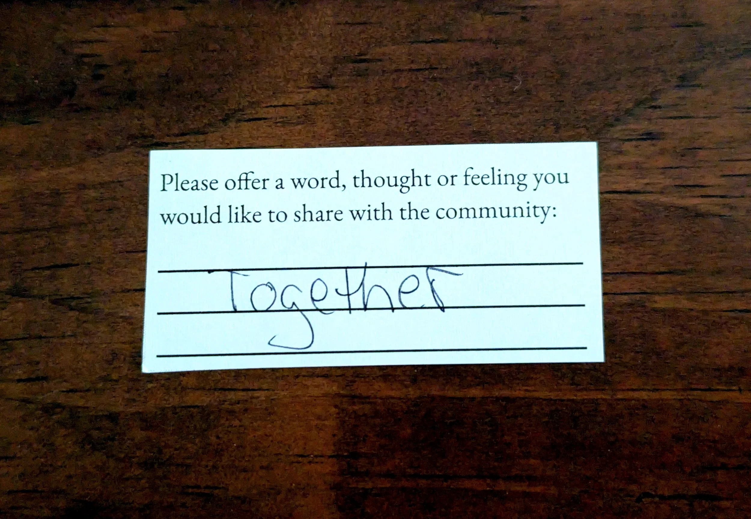 Offering 103 - "Together"