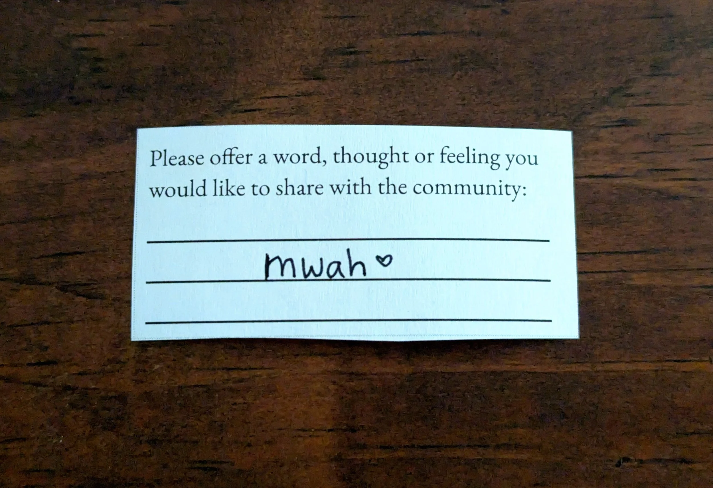 Offering 032 - "mwah"