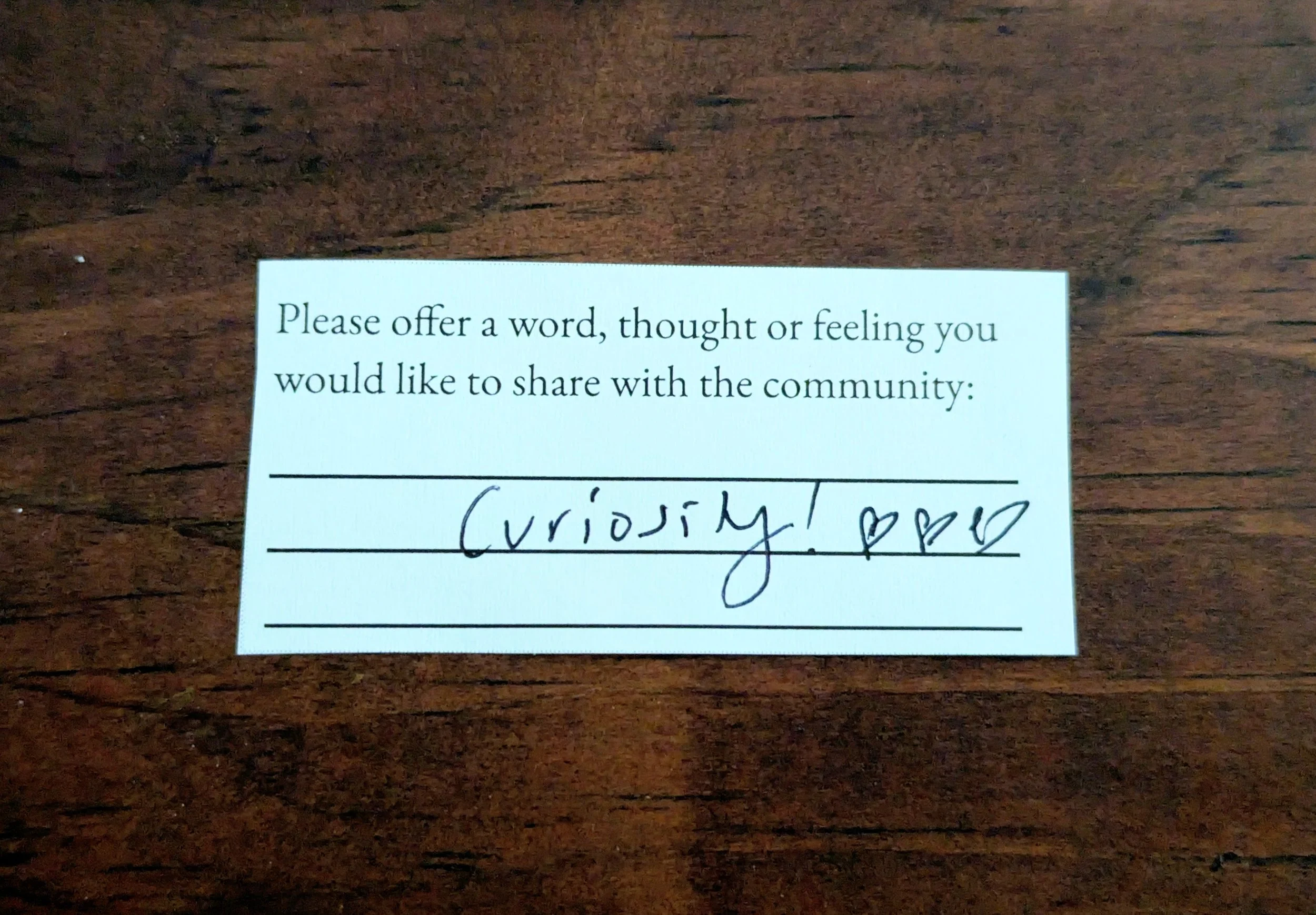 Offering 052 - "Curiosity!"