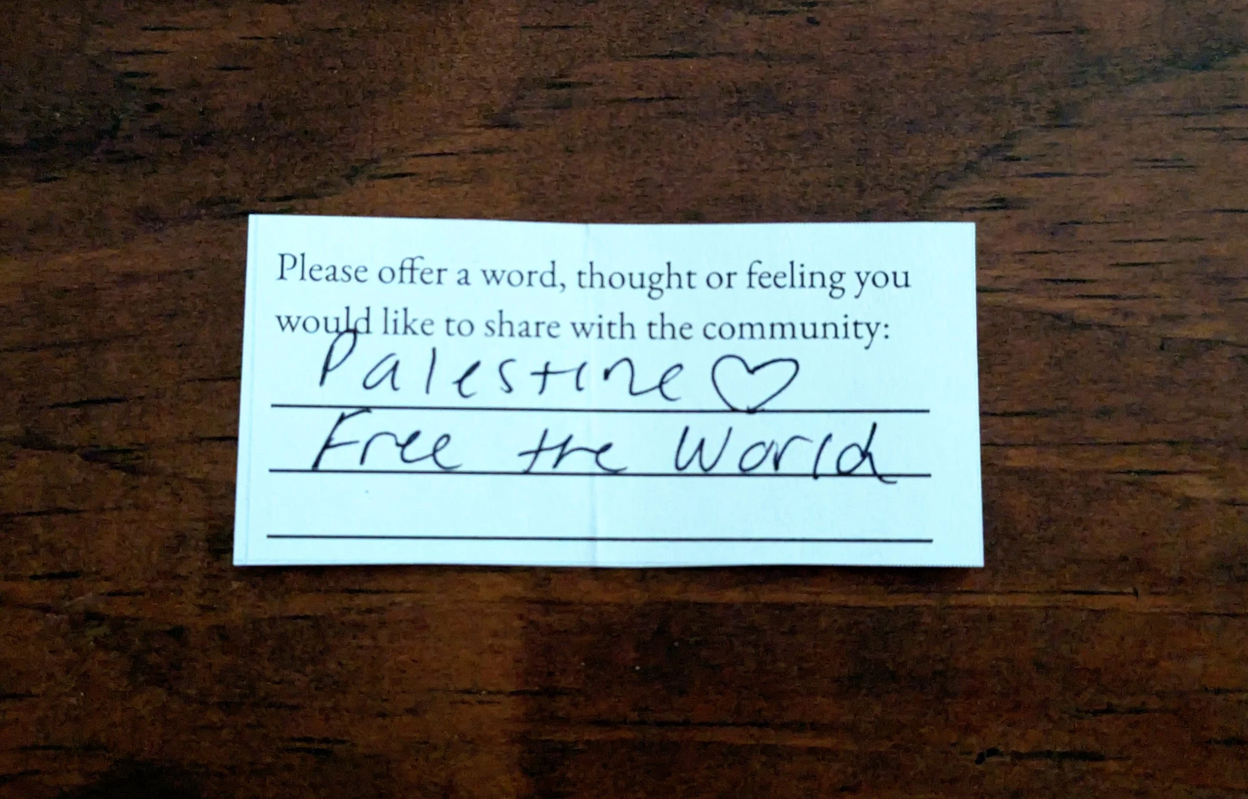 Offering 055 - "Palestine Free the World"