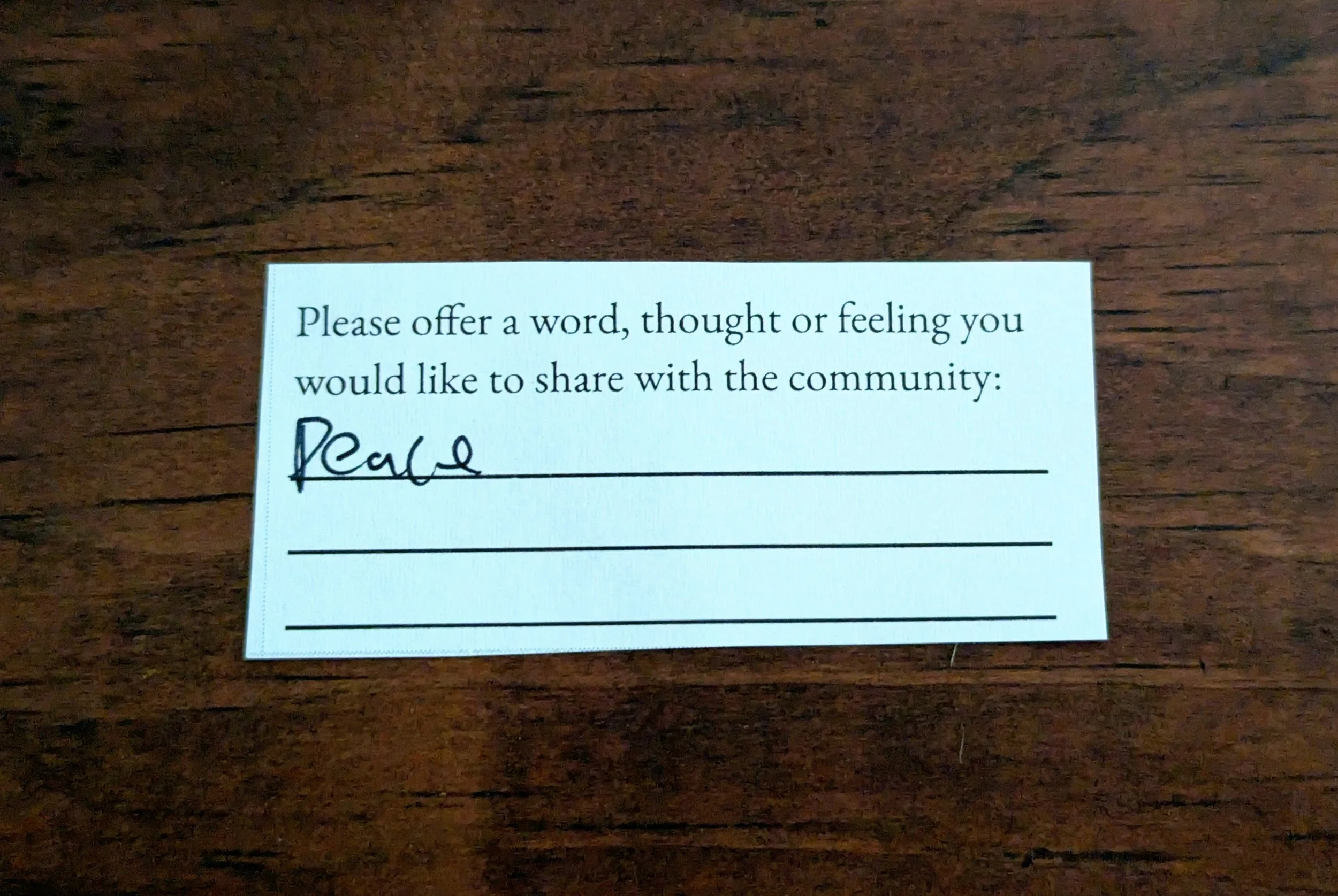 Offering 064 - "Peace"