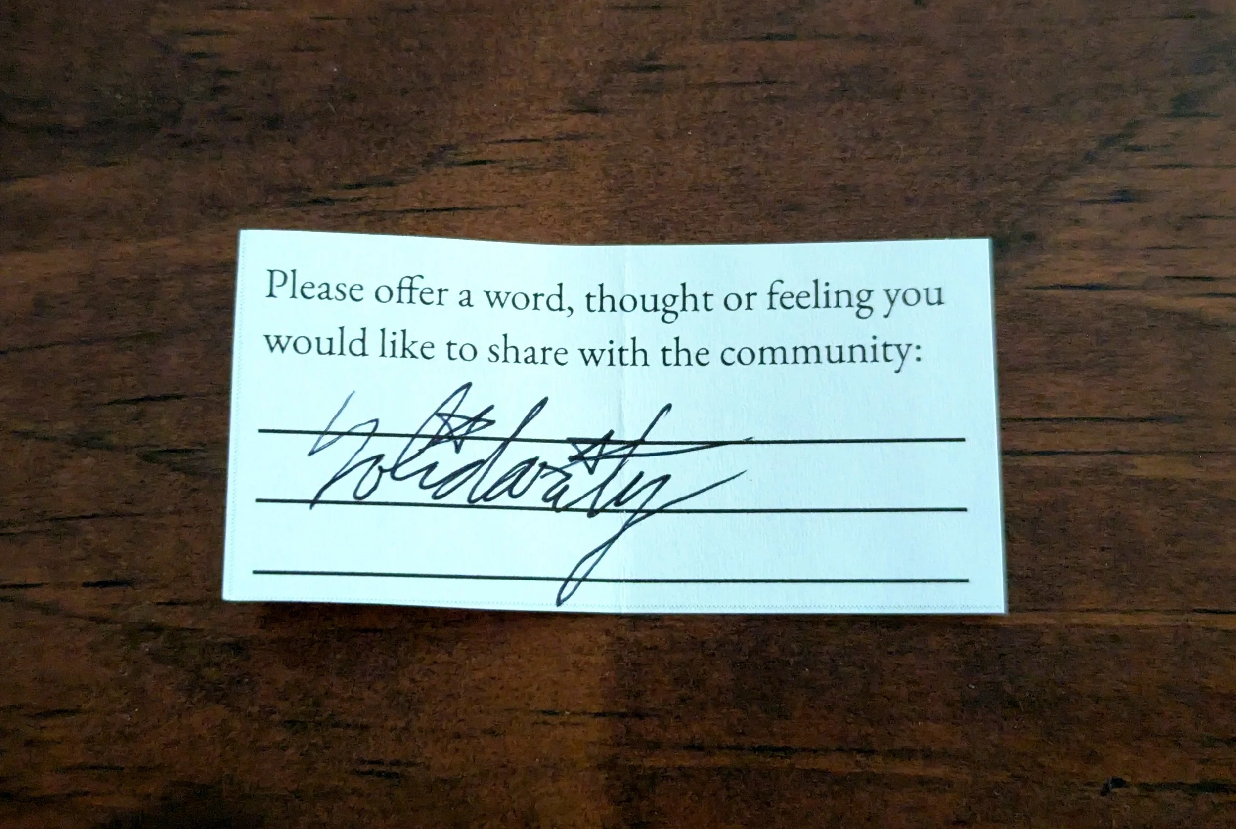 Offering 088 - "Solidarity"