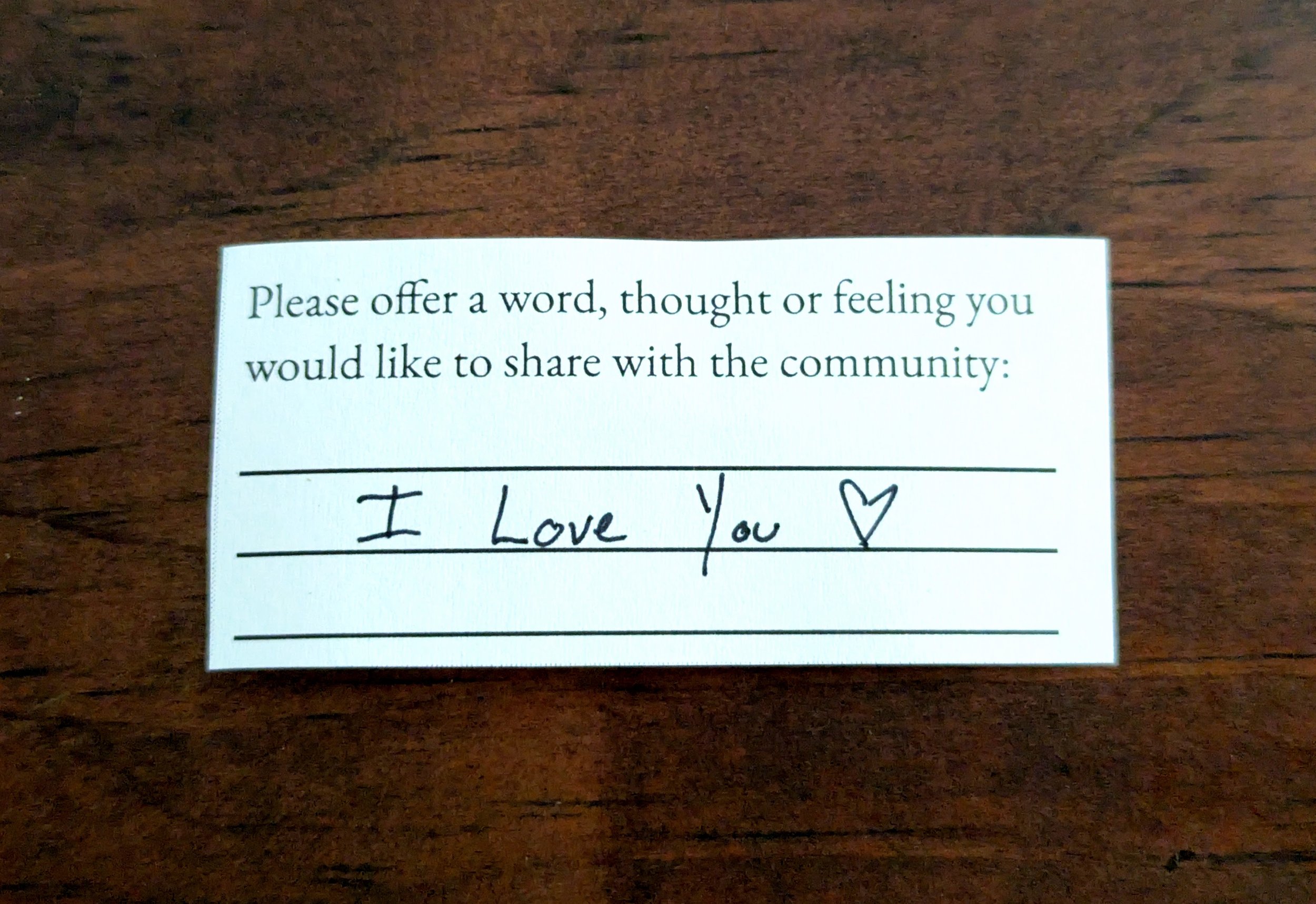 Offering 006 - "I Love You"