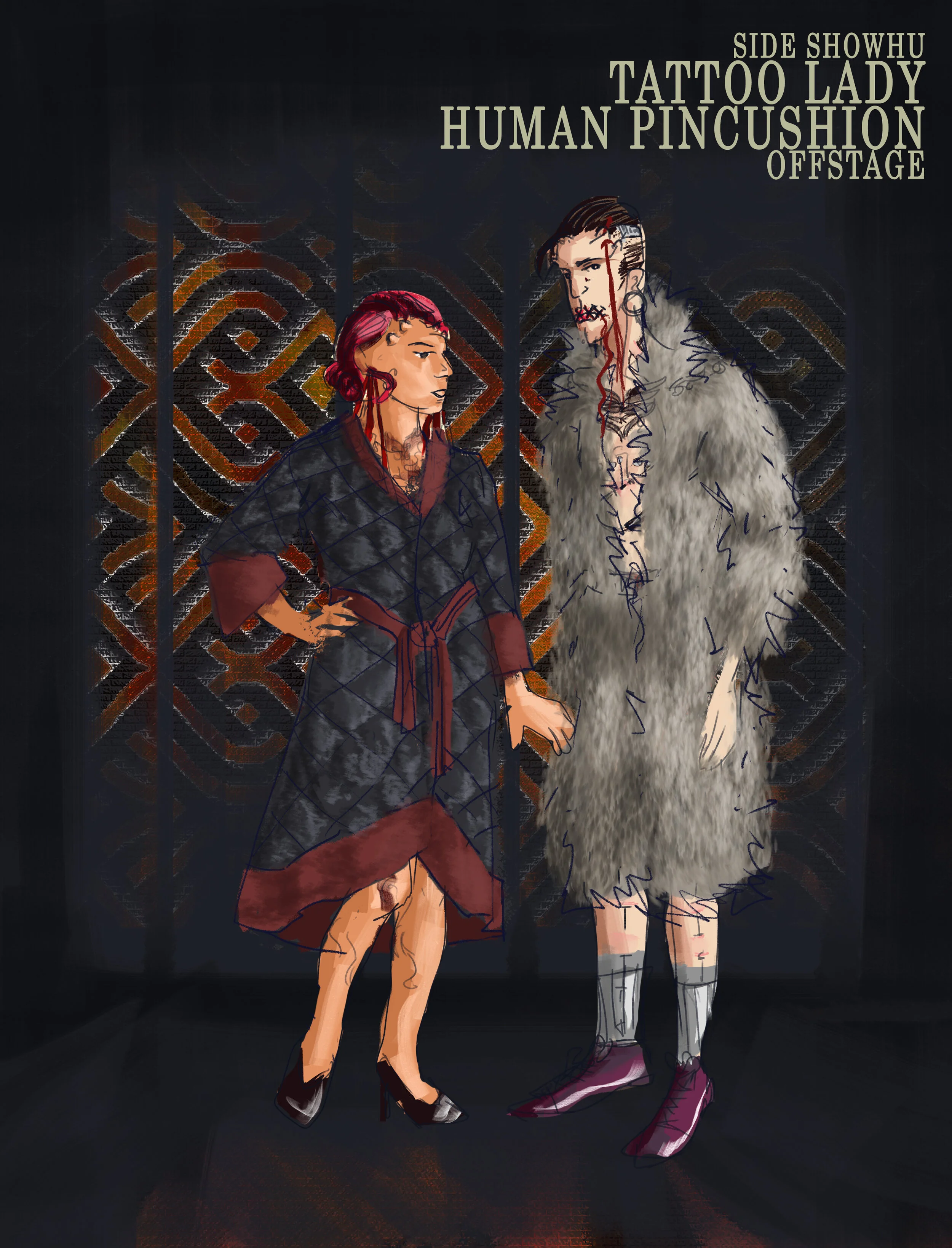 Tattooed lady Pincushion Offstage.jpg