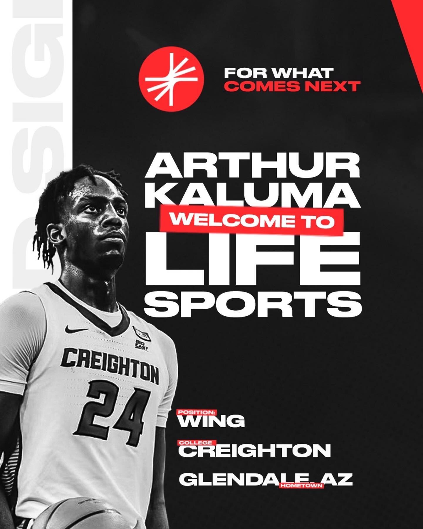 From Creighton University, @arthurkaluma had a strong two seasons in the Big East, playing a pivotal role in the Blue Jays run to the Elite Eight in the 2023 NCAA Tournament.

Arthur is also accomplished on the International stage, averaging 22.5 poi